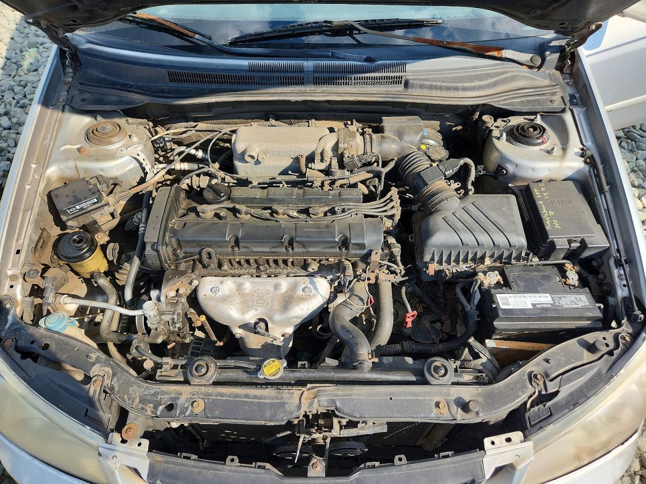 2005 Kia Spectra5 Gray vin: KNAFE162855122834
