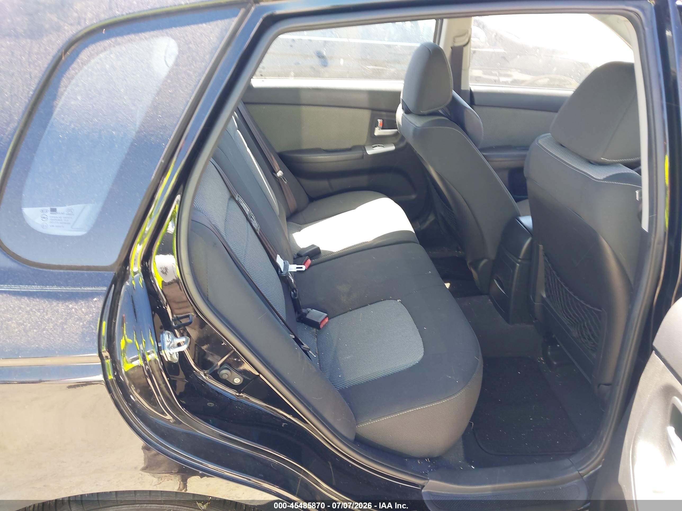 2008 Kia Spectra5 Sx Black vin: KNAFE162885017893