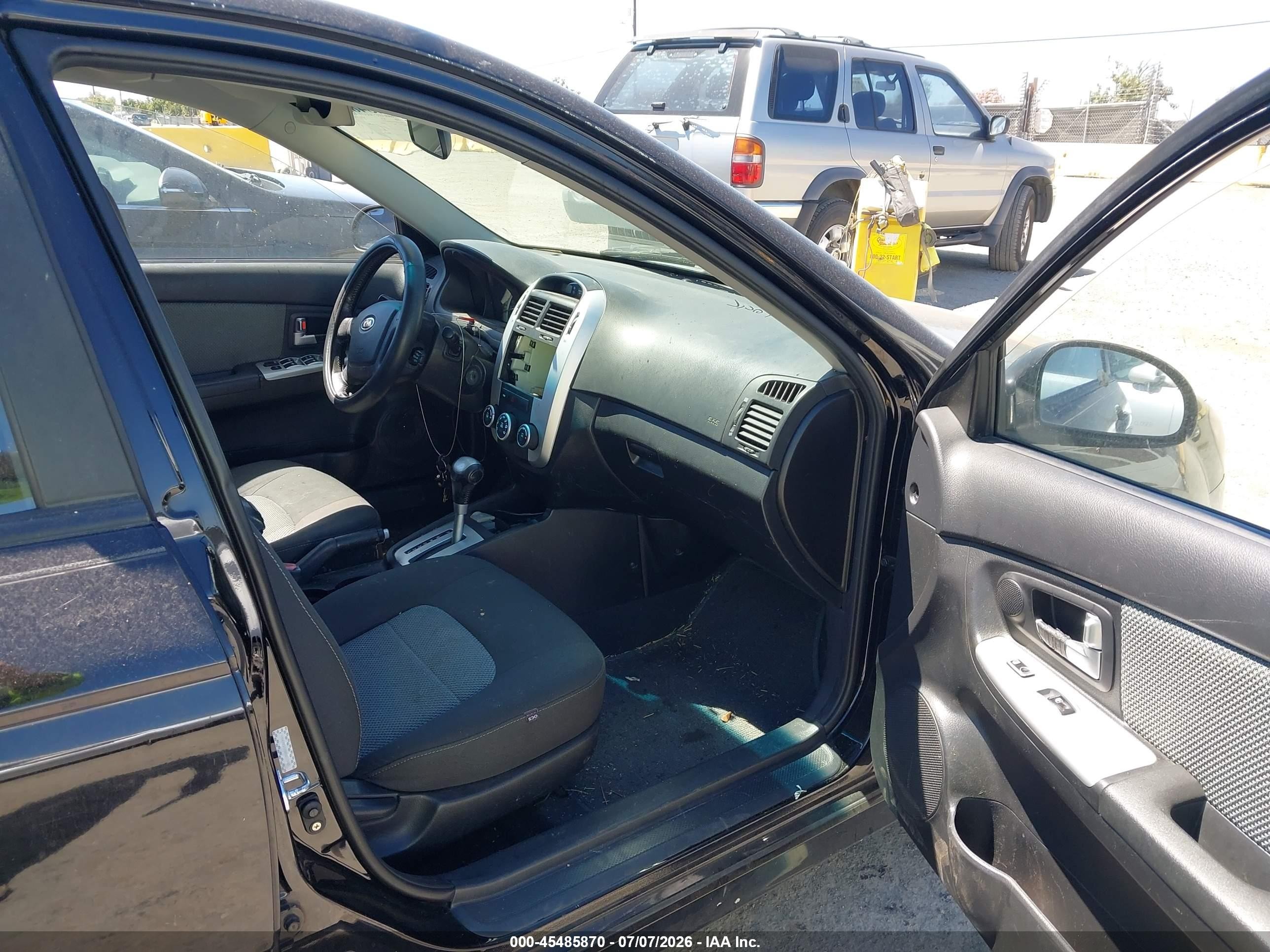 2008 Kia Spectra5 Sx Black vin: KNAFE162885017893