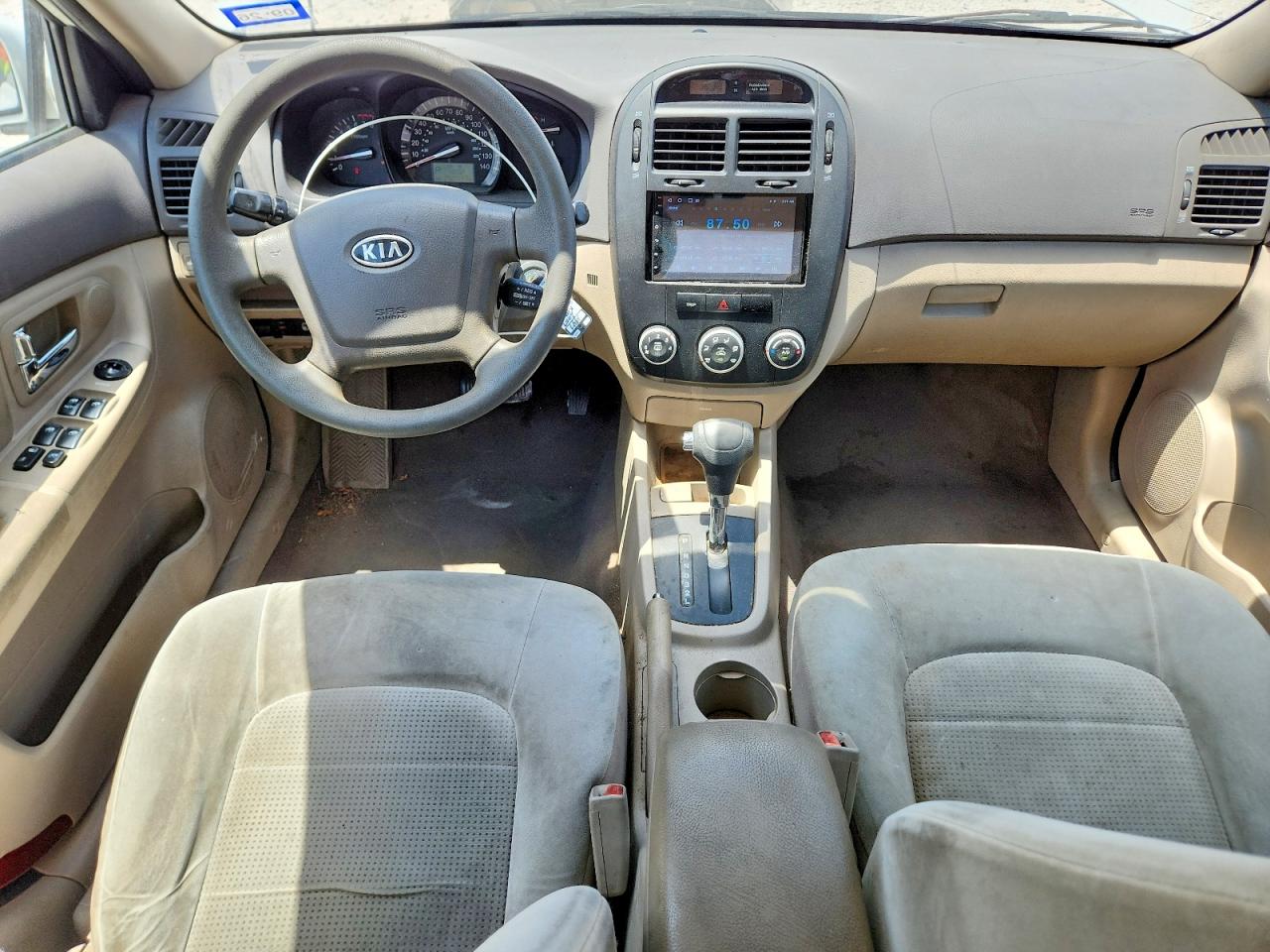 2009 Kia Spectra Lx White vin: KNAFE221095597323