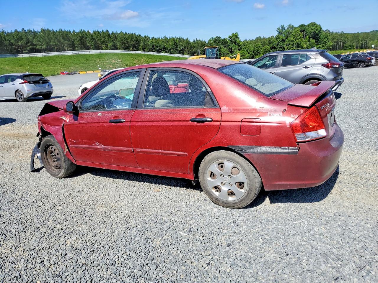 2009 Kia Spectra Lx Красный vin: KNAFE221095597872