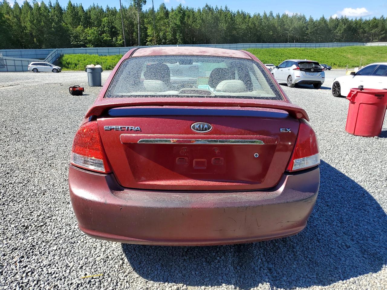 2009 Kia Spectra Lx Красный vin: KNAFE221095597872