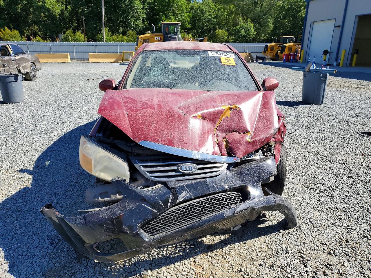 2009 Kia Spectra Lx Красный vin: KNAFE221095597872