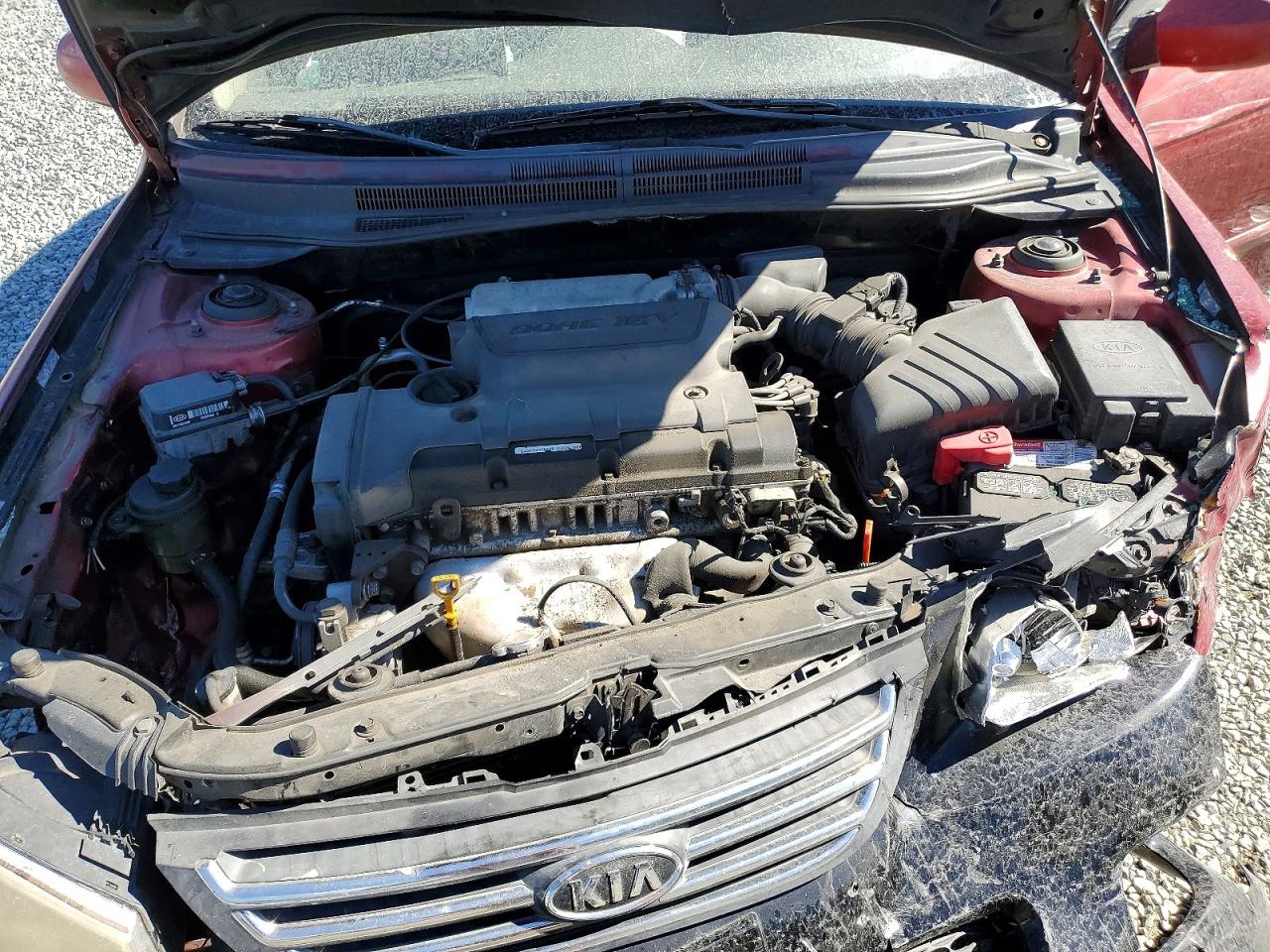 2009 Kia Spectra Lx Красный vin: KNAFE221095597872