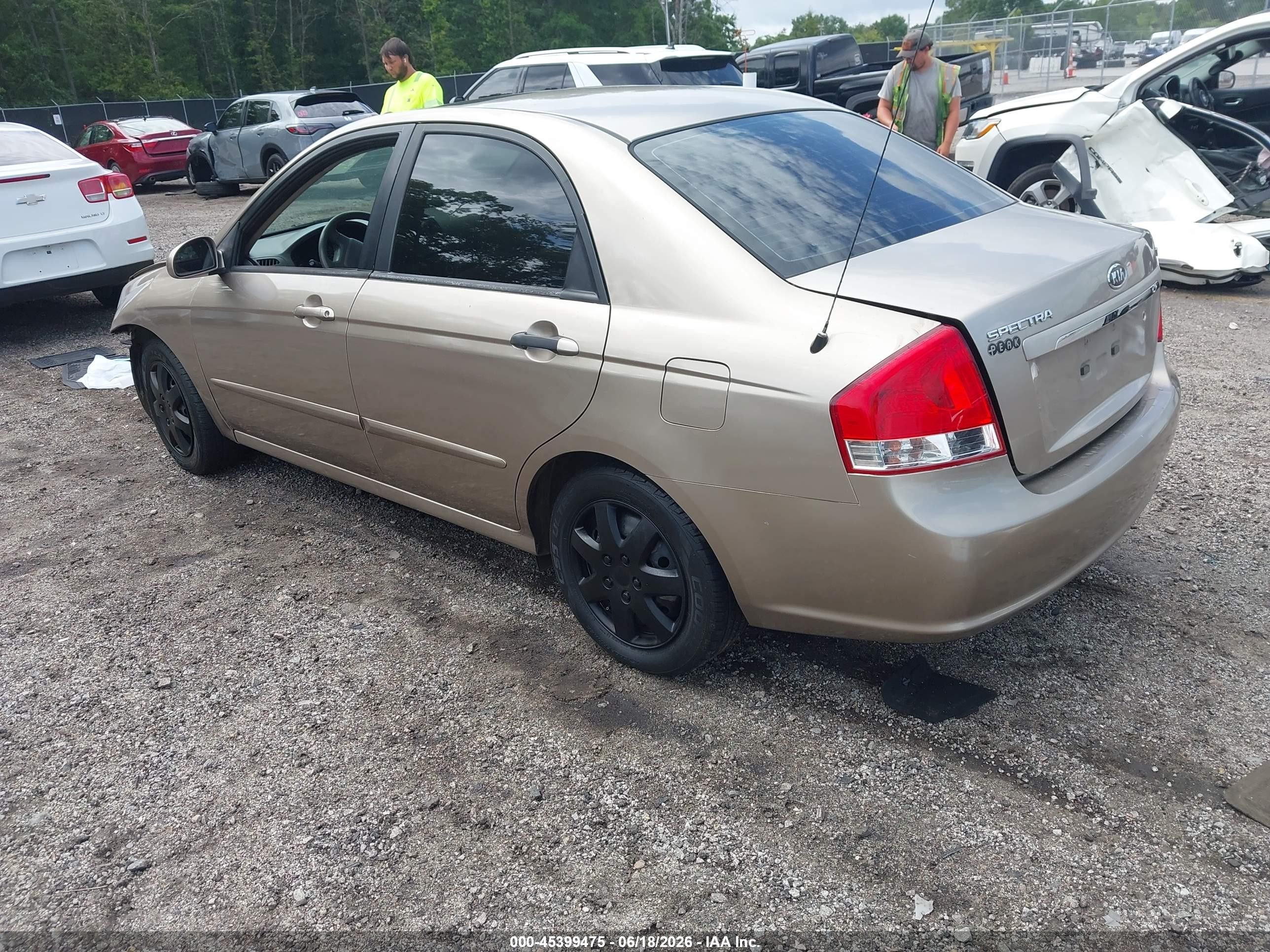 2009 Kia Spectra Ex Желто-коричневый vin: KNAFE221195611567