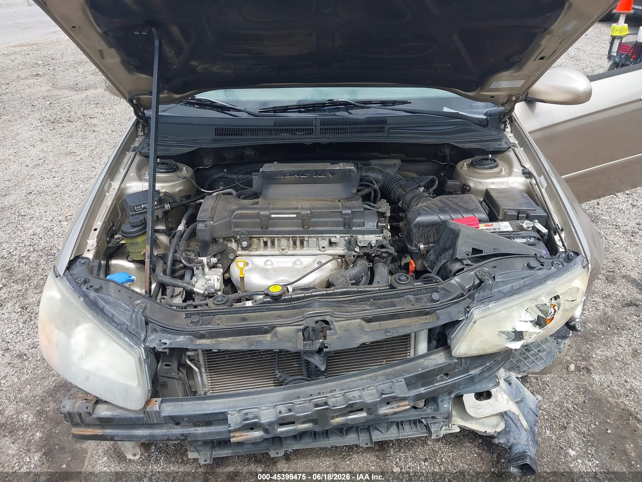 2009 Kia Spectra Ex Желто-коричневый vin: KNAFE221195611567