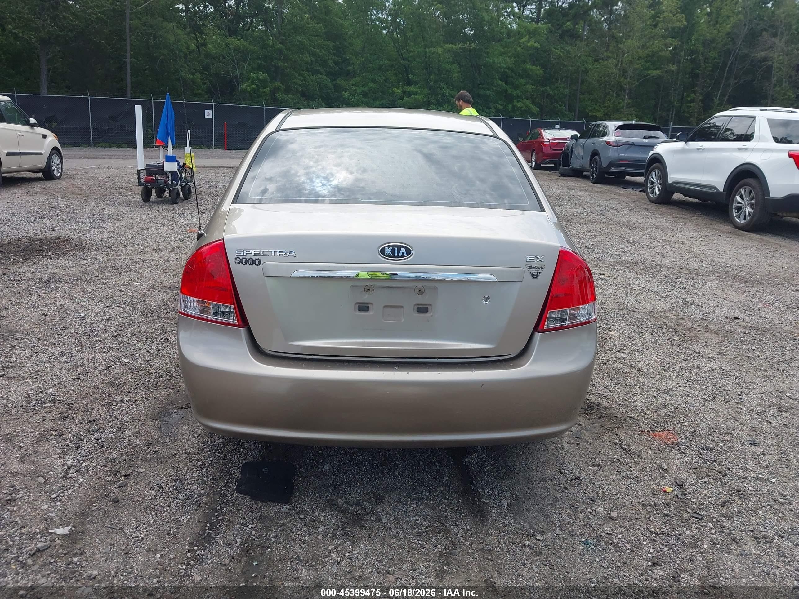 2009 Kia Spectra Ex Желто-коричневый vin: KNAFE221195611567