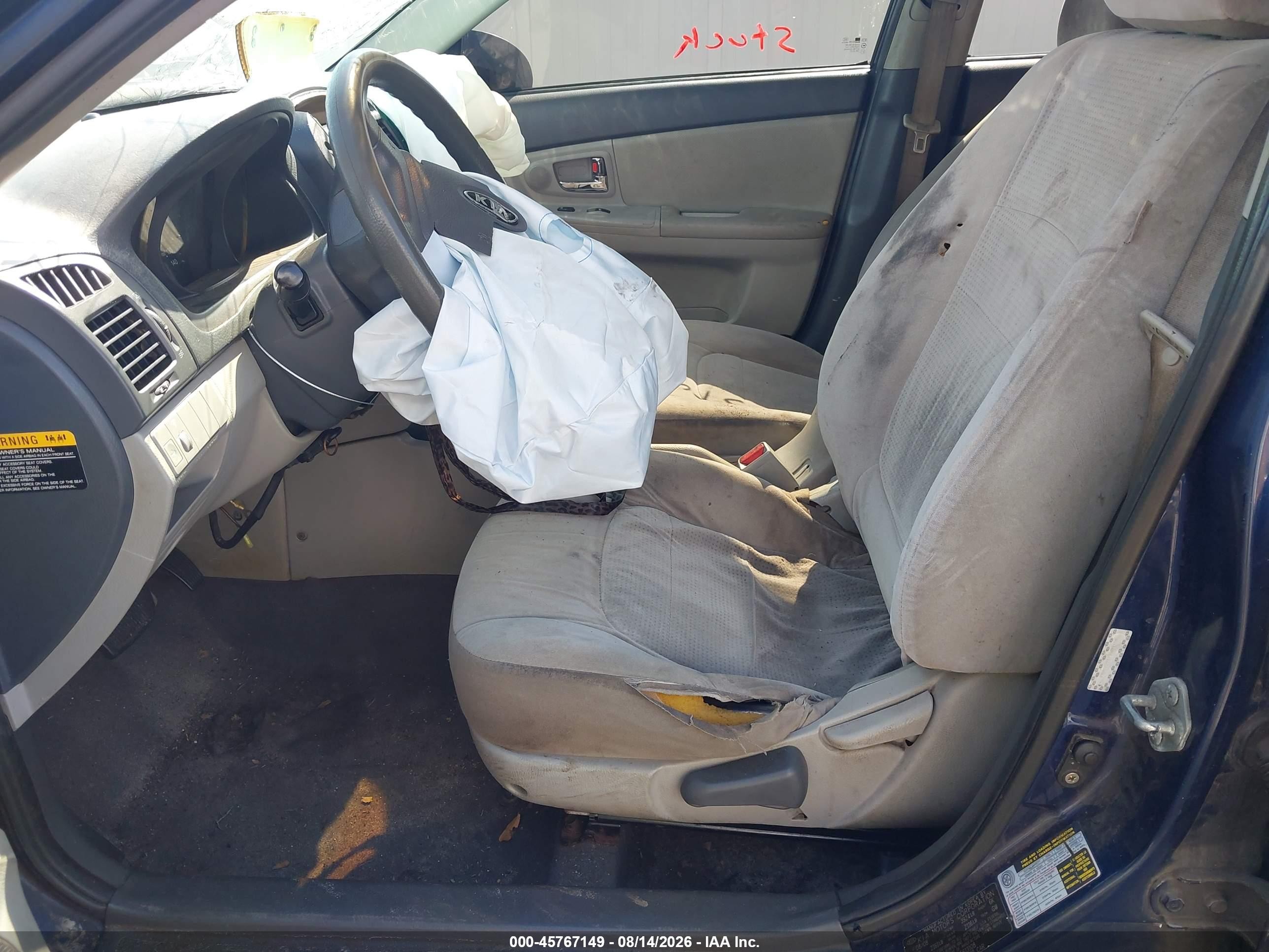 2009 Kia Spectra Ex Blue vin: KNAFE221195613108