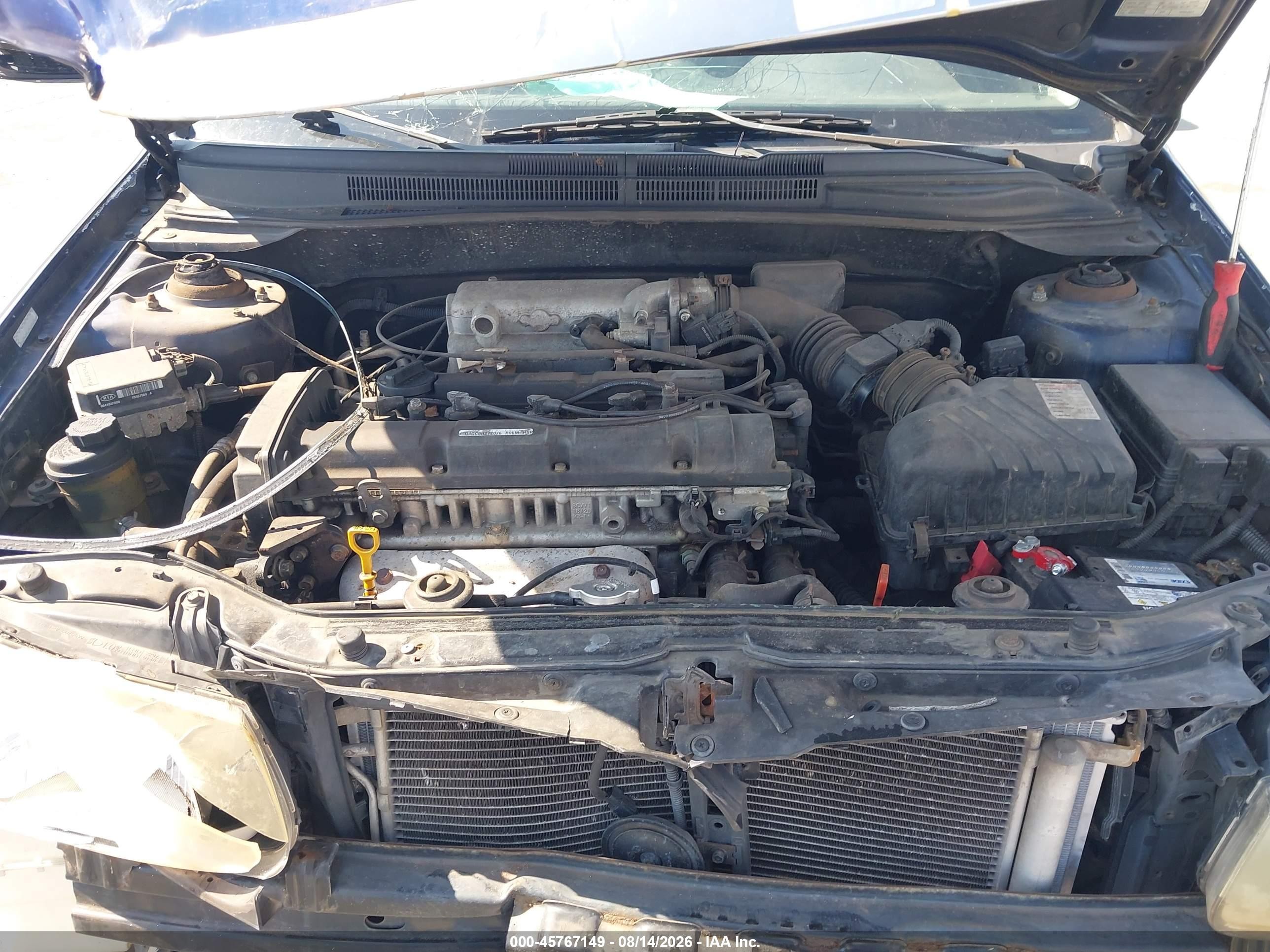 2009 Kia Spectra Ex Blue vin: KNAFE221195613108