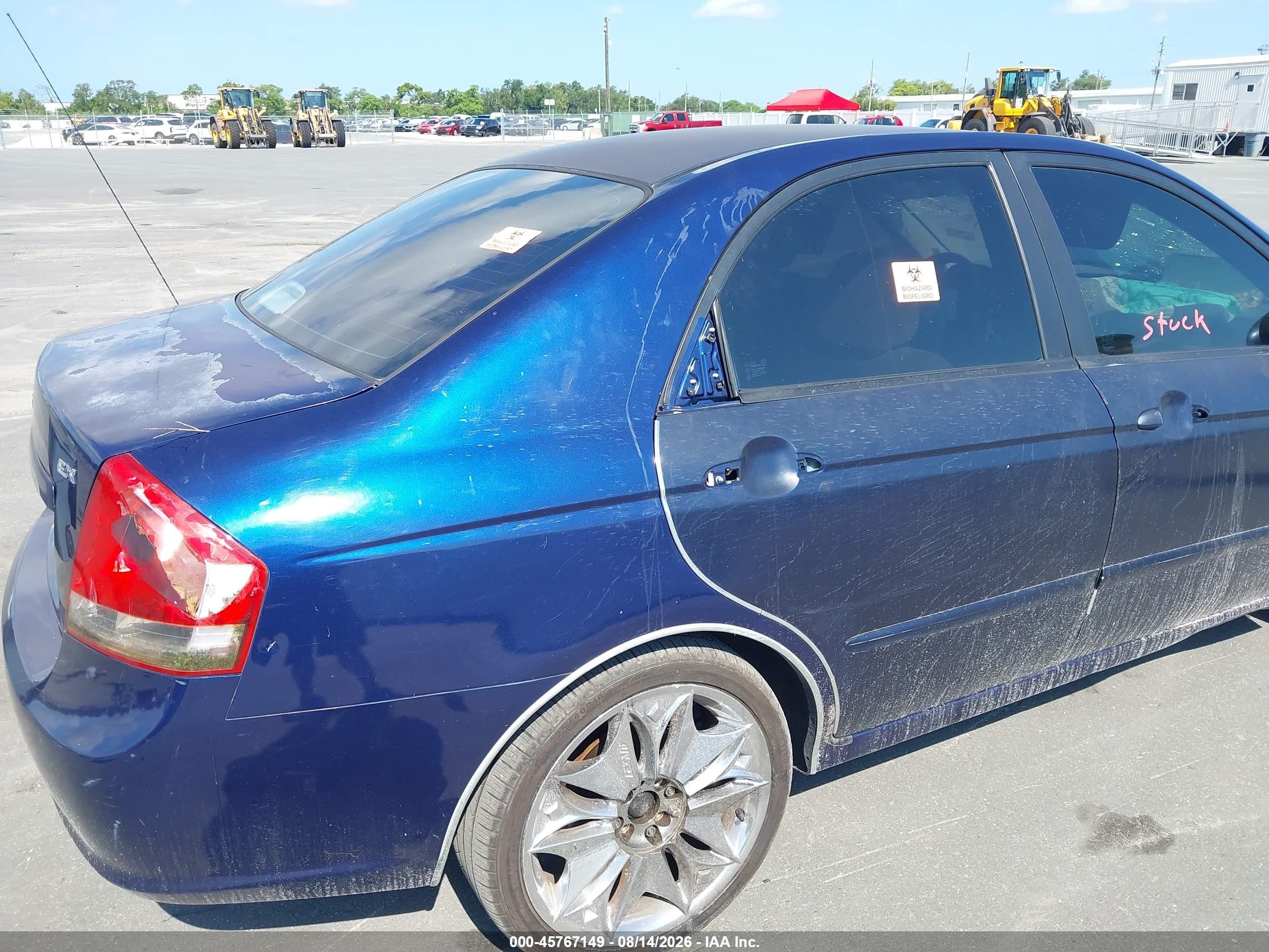 2009 Kia Spectra Ex Blue vin: KNAFE221195613108