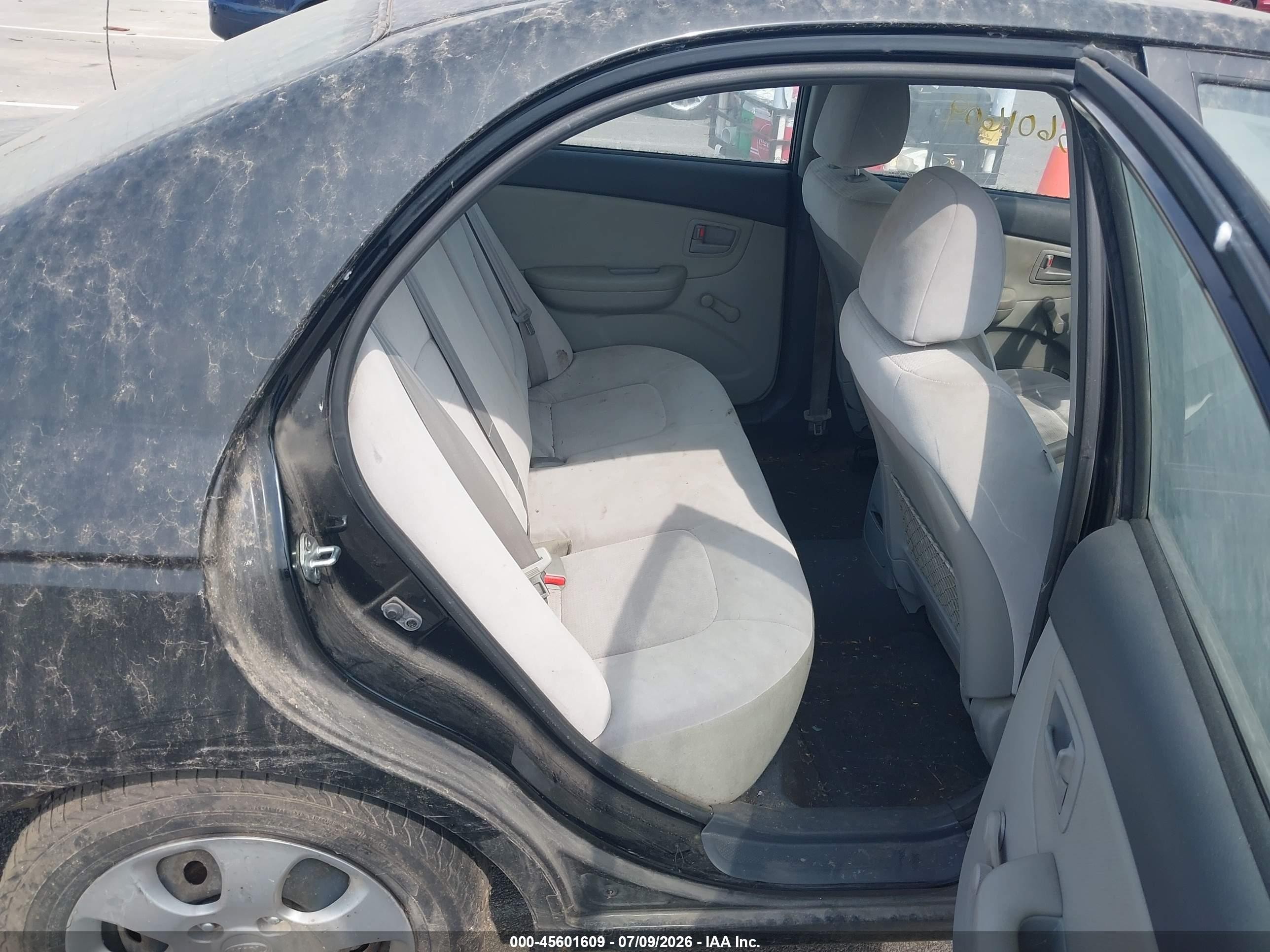 2009 Kia Spectra Lx Черный vin: KNAFE221195630474