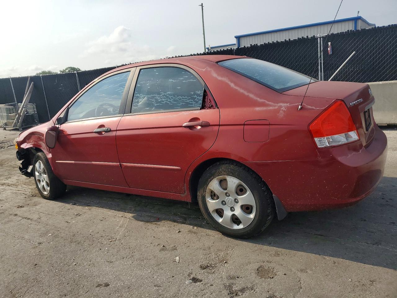2009 Kia Spectra Lx Red vin: KNAFE221295598618