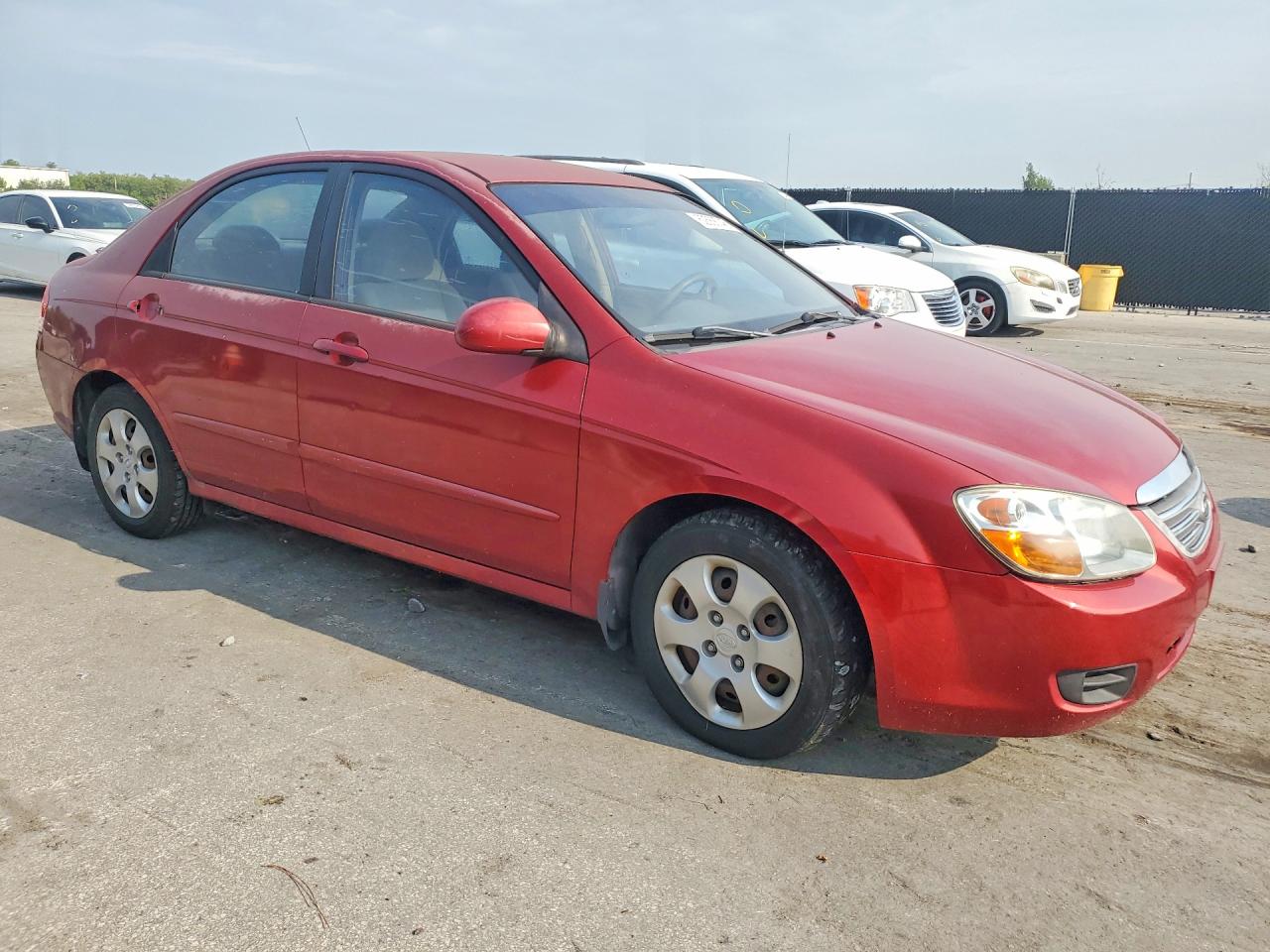 2009 Kia Spectra Lx Red vin: KNAFE221295598618