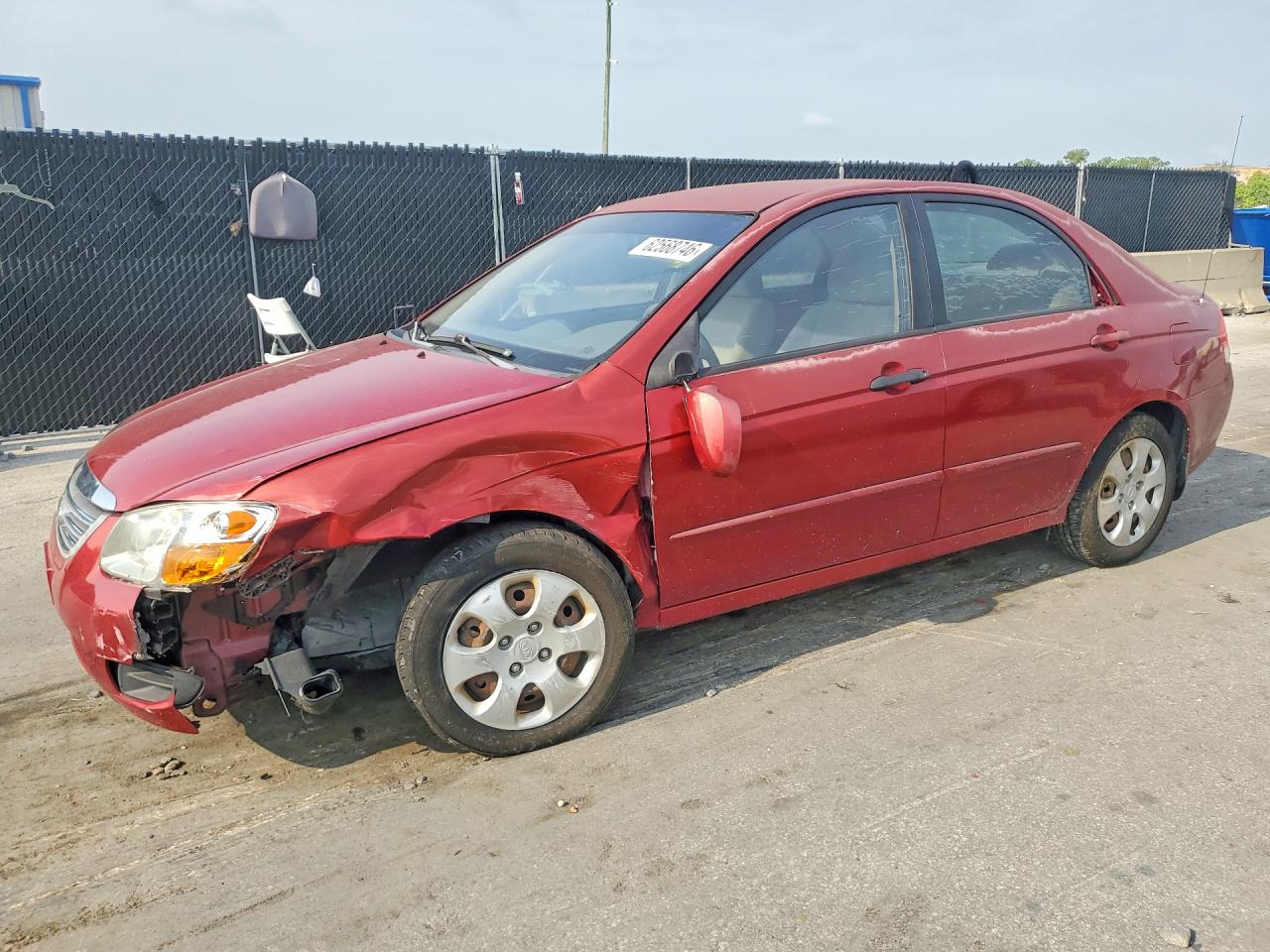 2009 Kia Spectra Lx Red vin: KNAFE221295598618