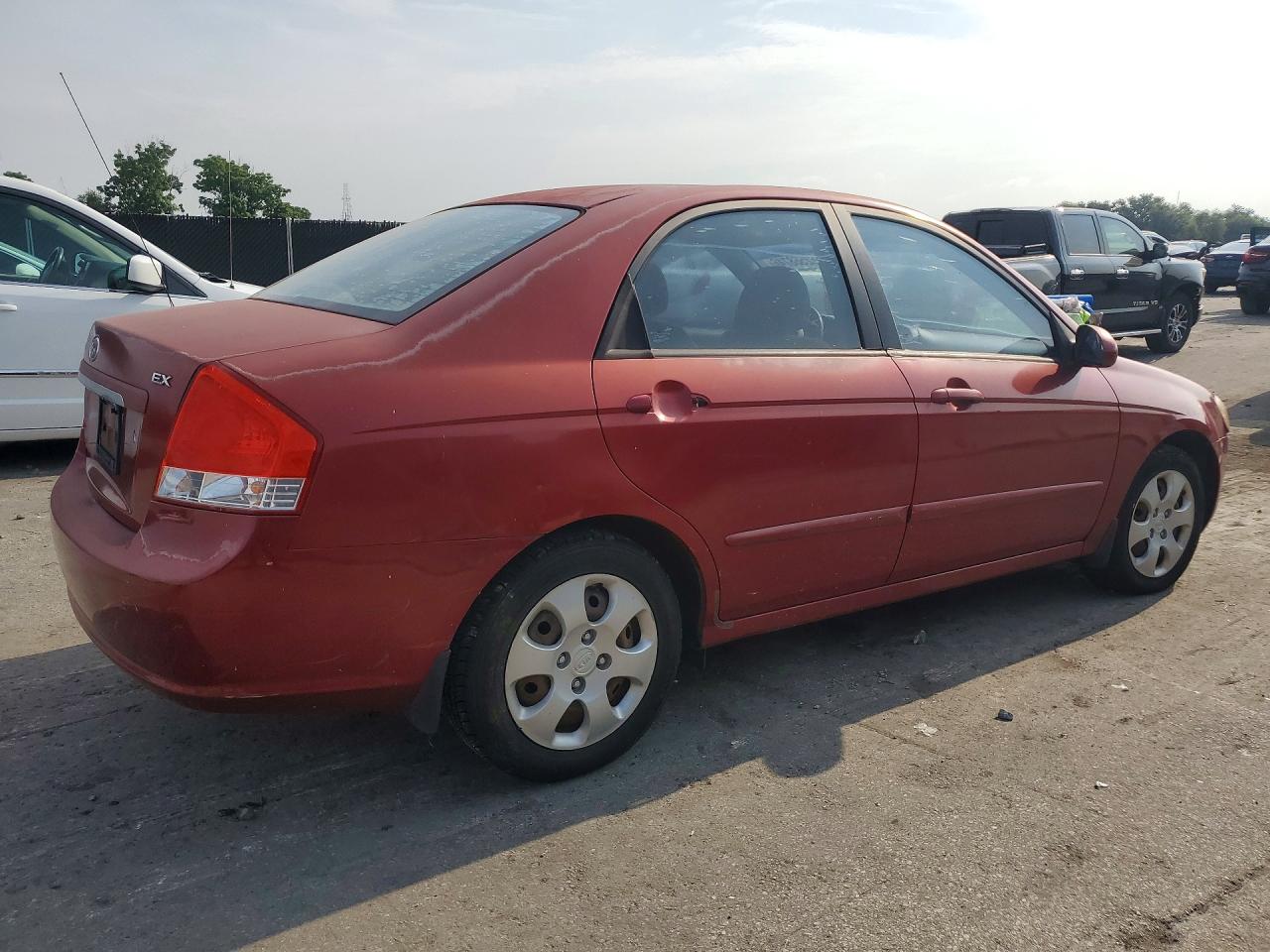 2009 Kia Spectra Lx Red vin: KNAFE221295598618