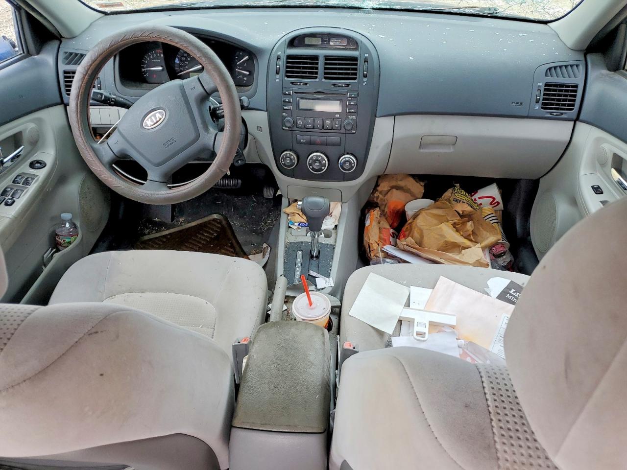 2009 Kia Spectra Lx Blue vin: KNAFE221295636476