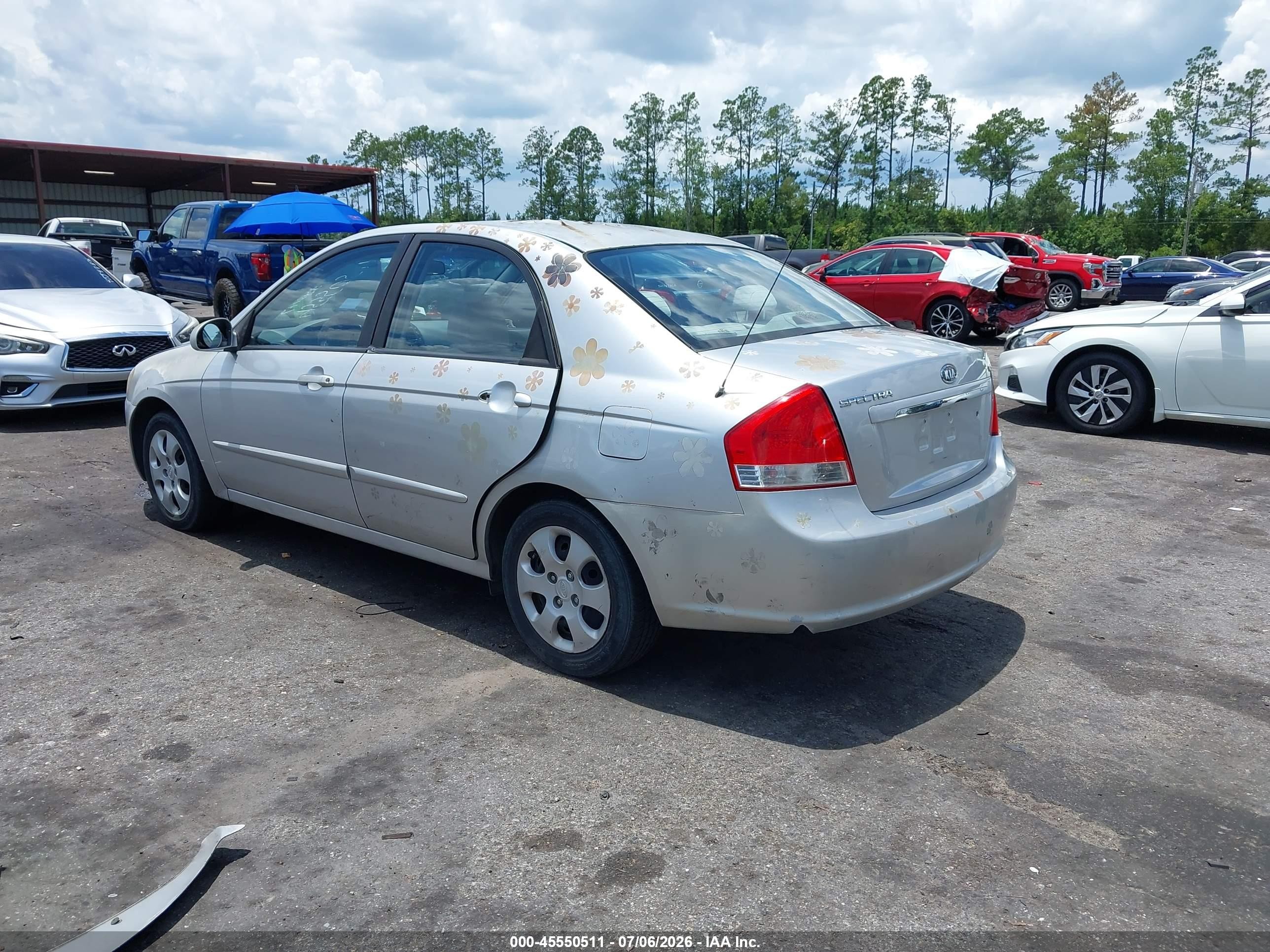 2009 Kia Spectra Ex Серебряный vin: KNAFE221495602197