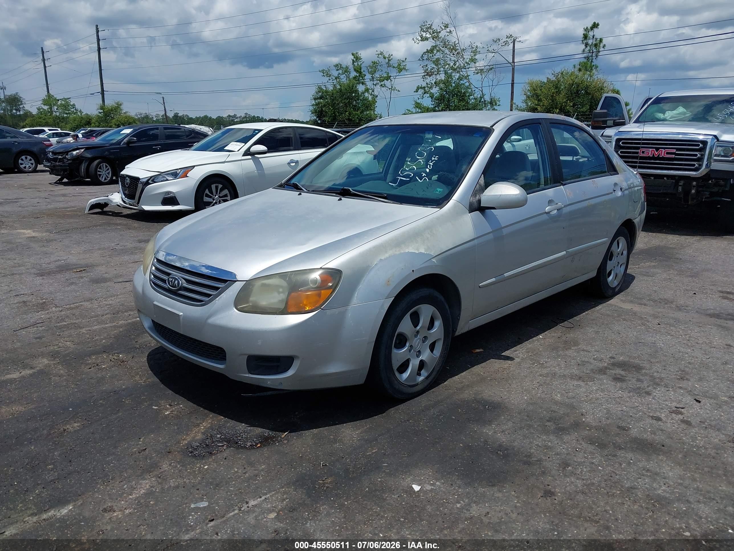2009 Kia Spectra Ex Серебряный vin: KNAFE221495602197