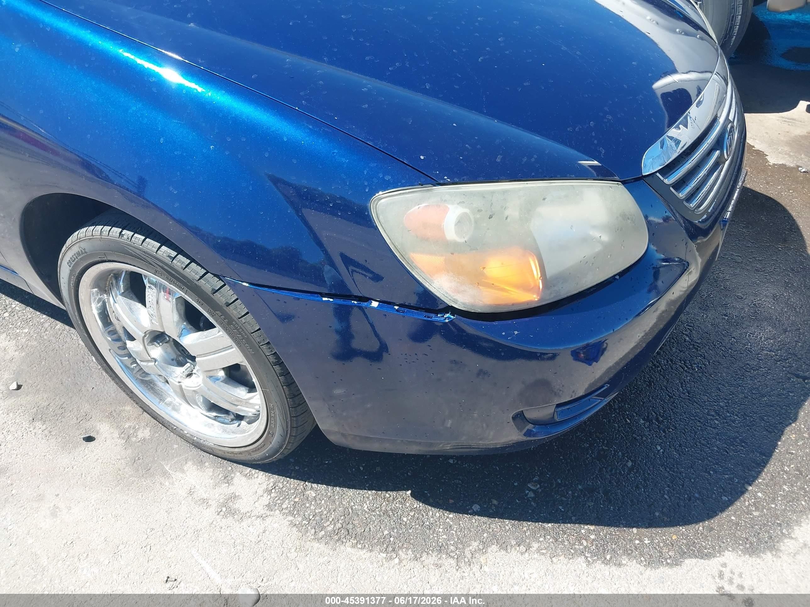 2009 Kia Spectra Ex Синий vin: KNAFE221495635605