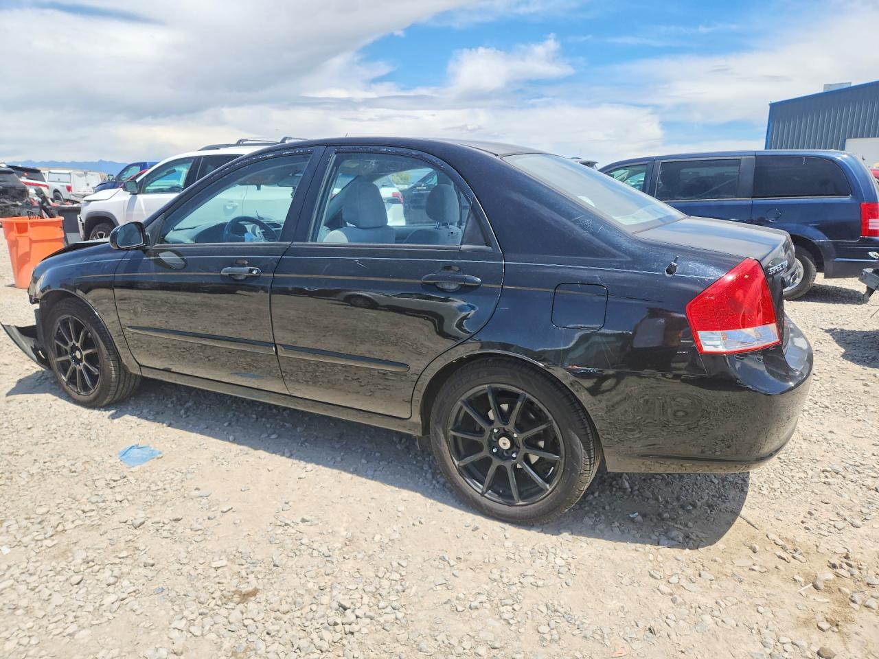 2009 Kia Spectra Lx Черный vin: KNAFE221495655921