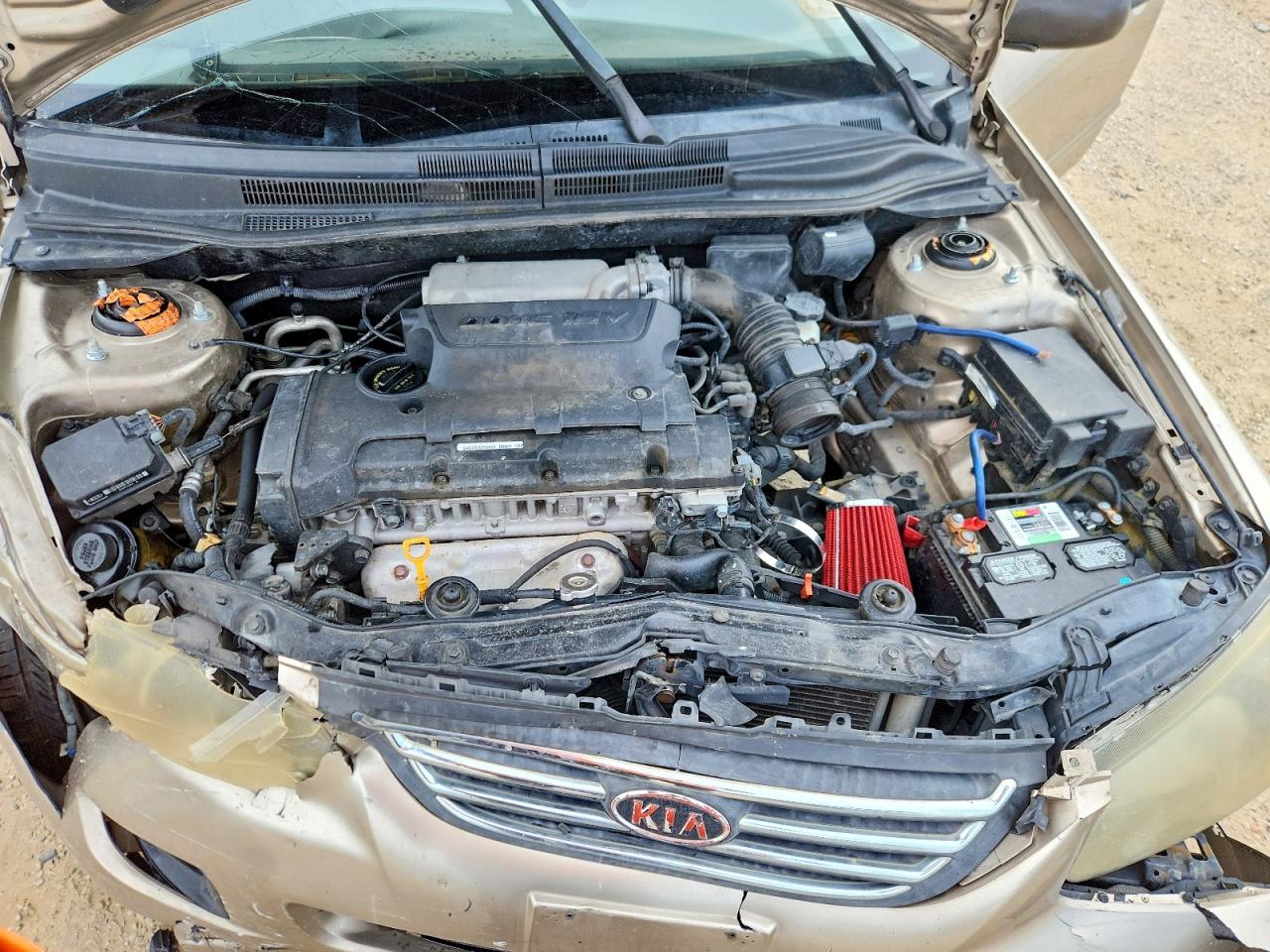 2009 Kia Spectra Lx Gold vin: KNAFE221695588447