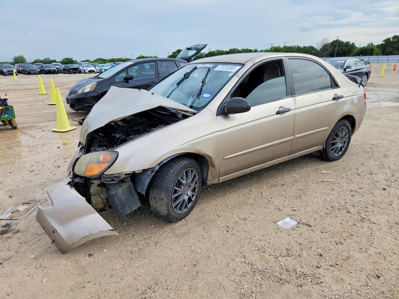 2009 Kia Spectra Lx Gold vin: KNAFE221695588447