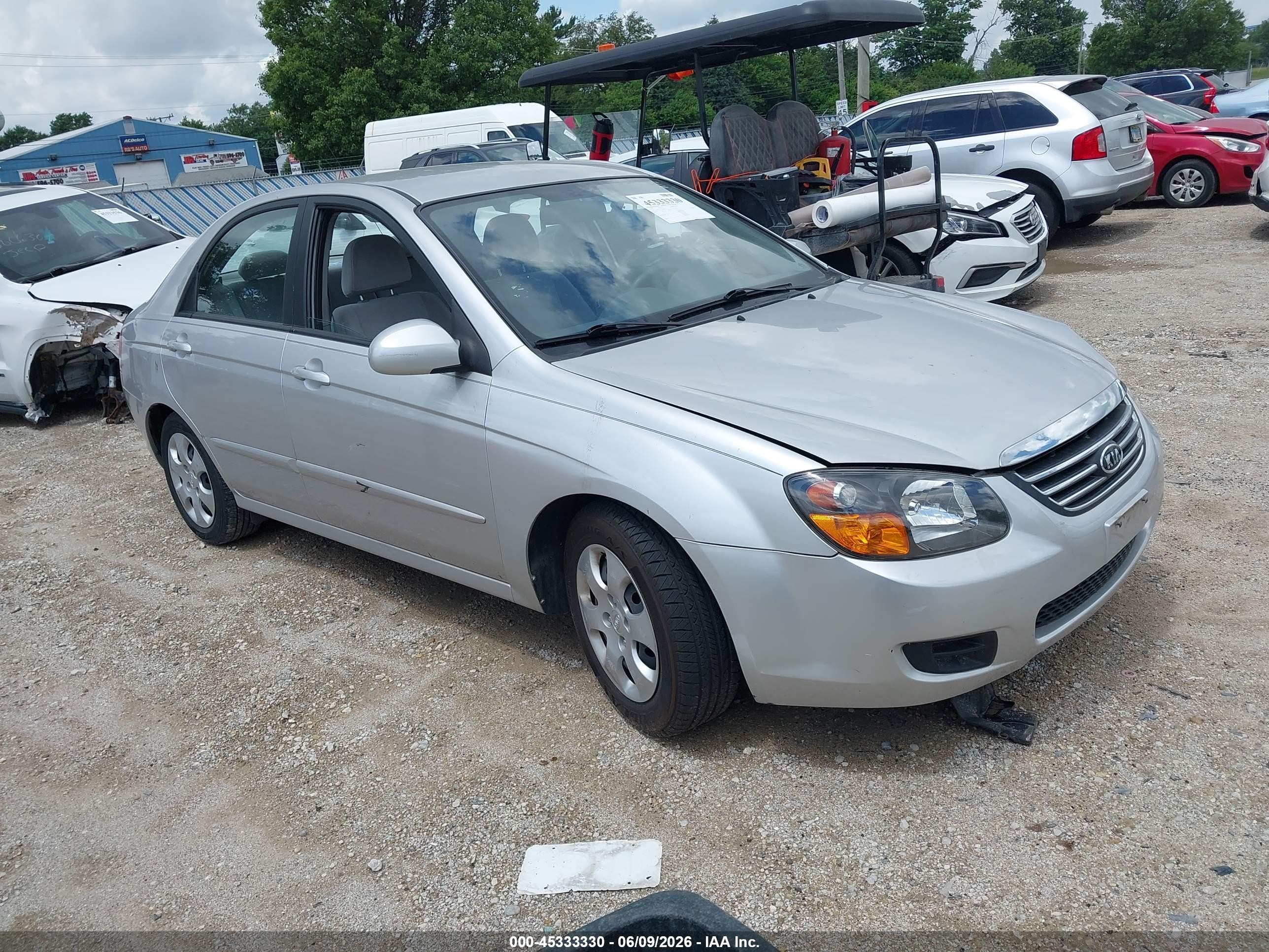 2009 Kia Spectra Ex Серебряный vin: KNAFE221795590966