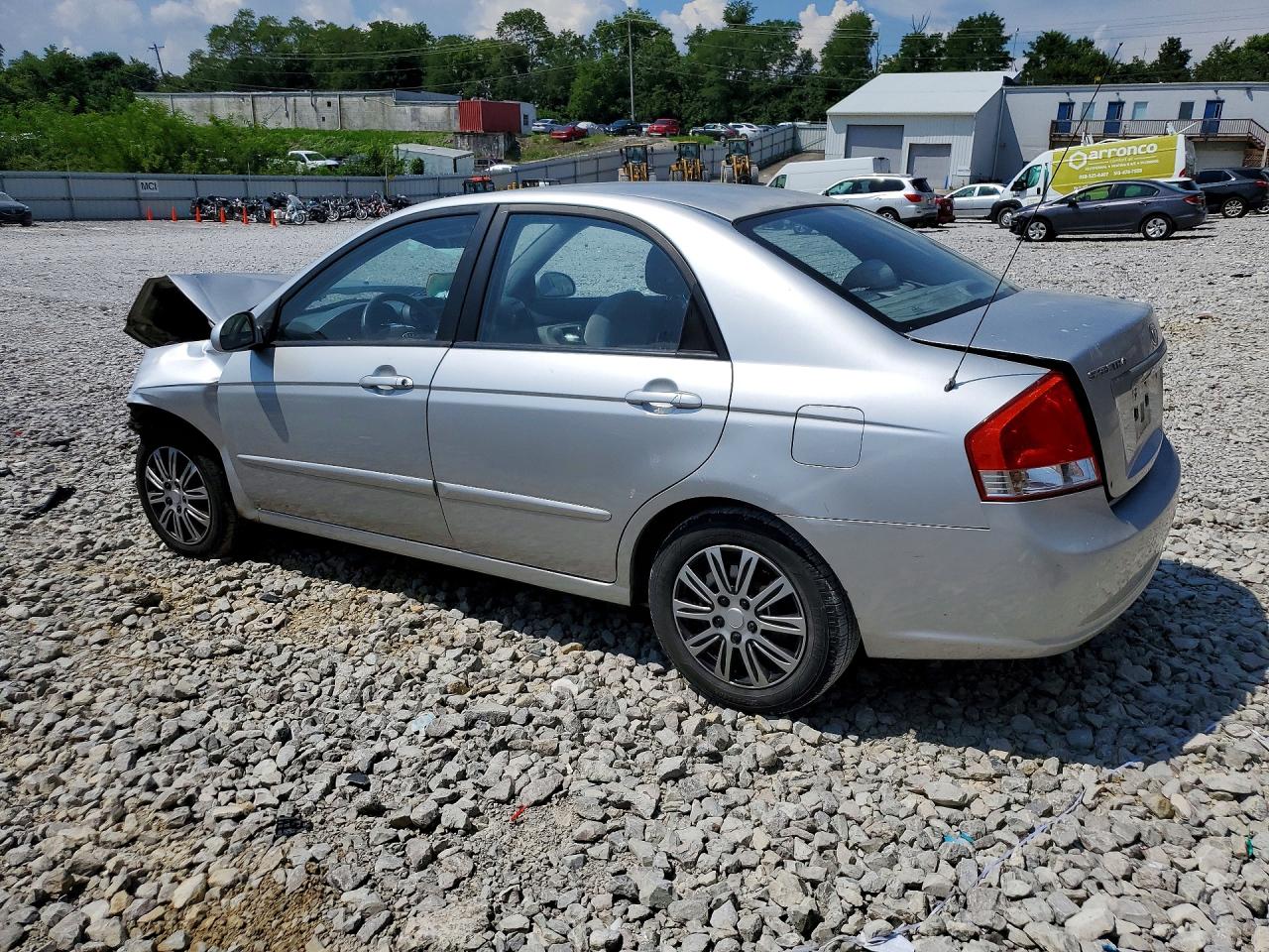 2009 Kia Spectra Lx Silver vin: KNAFE221795600489