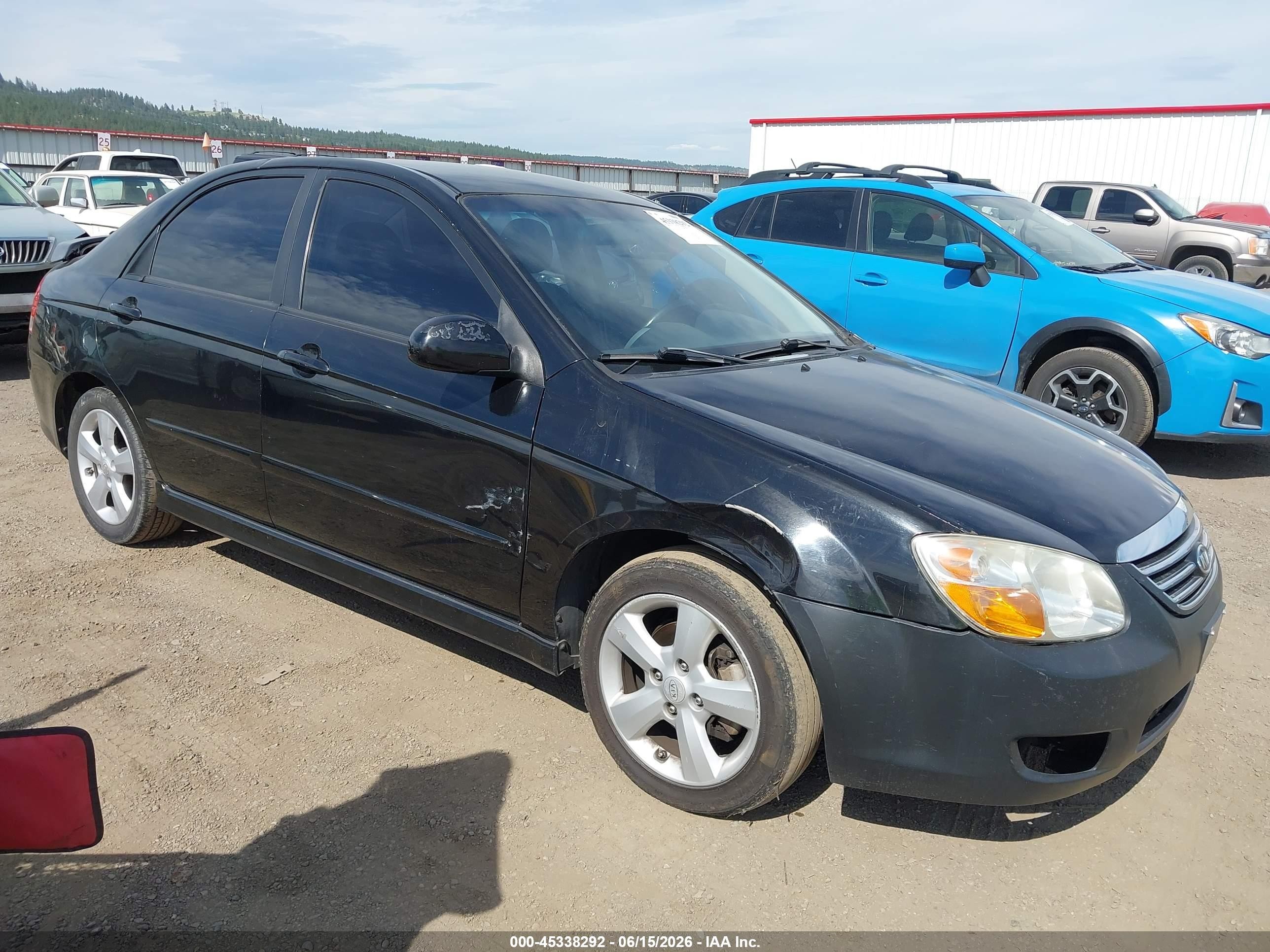 2009 Kia Spectra Sx Black vin: KNAFE221895026694