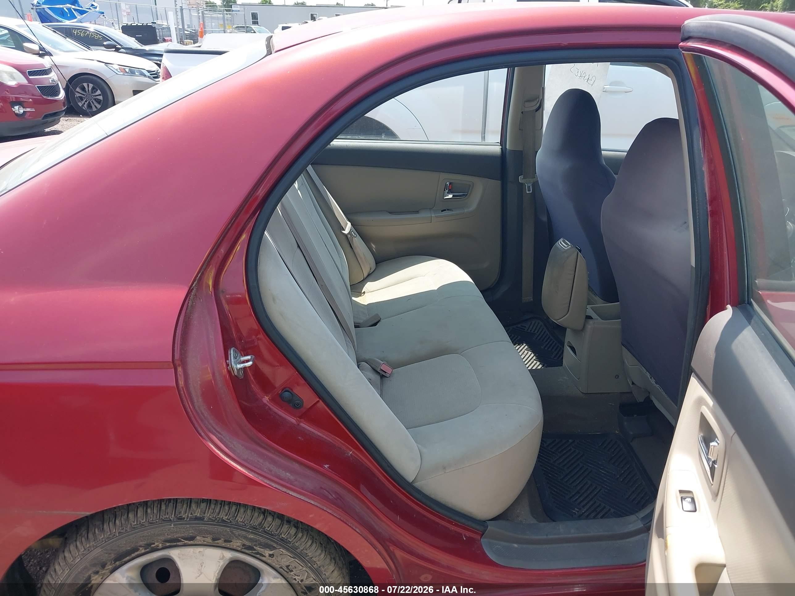2009 Kia Spectra Ex Бордовый vin: KNAFE221895661897