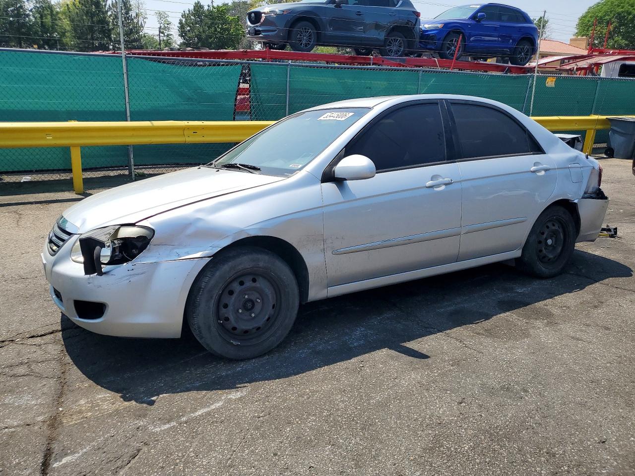 2009 Kia Spectra Lx Gray vin: KNAFE221995647989