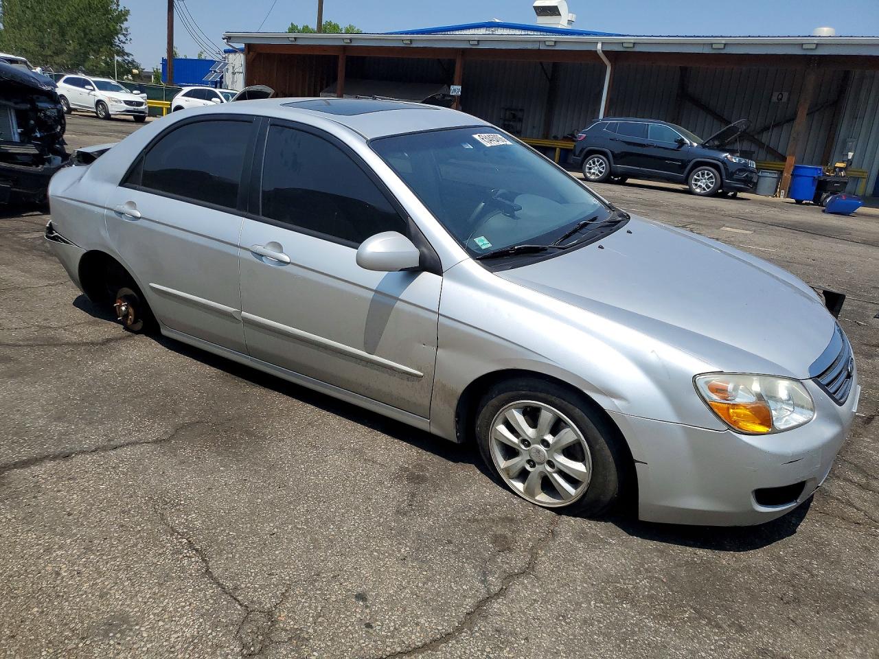 2009 Kia Spectra Lx Gray vin: KNAFE221995647989