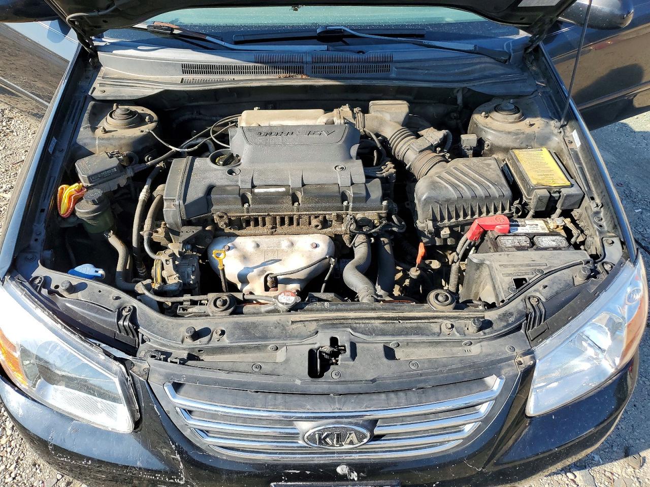 2009 Kia Spectra Lx Черный vin: KNAFE221995660404
