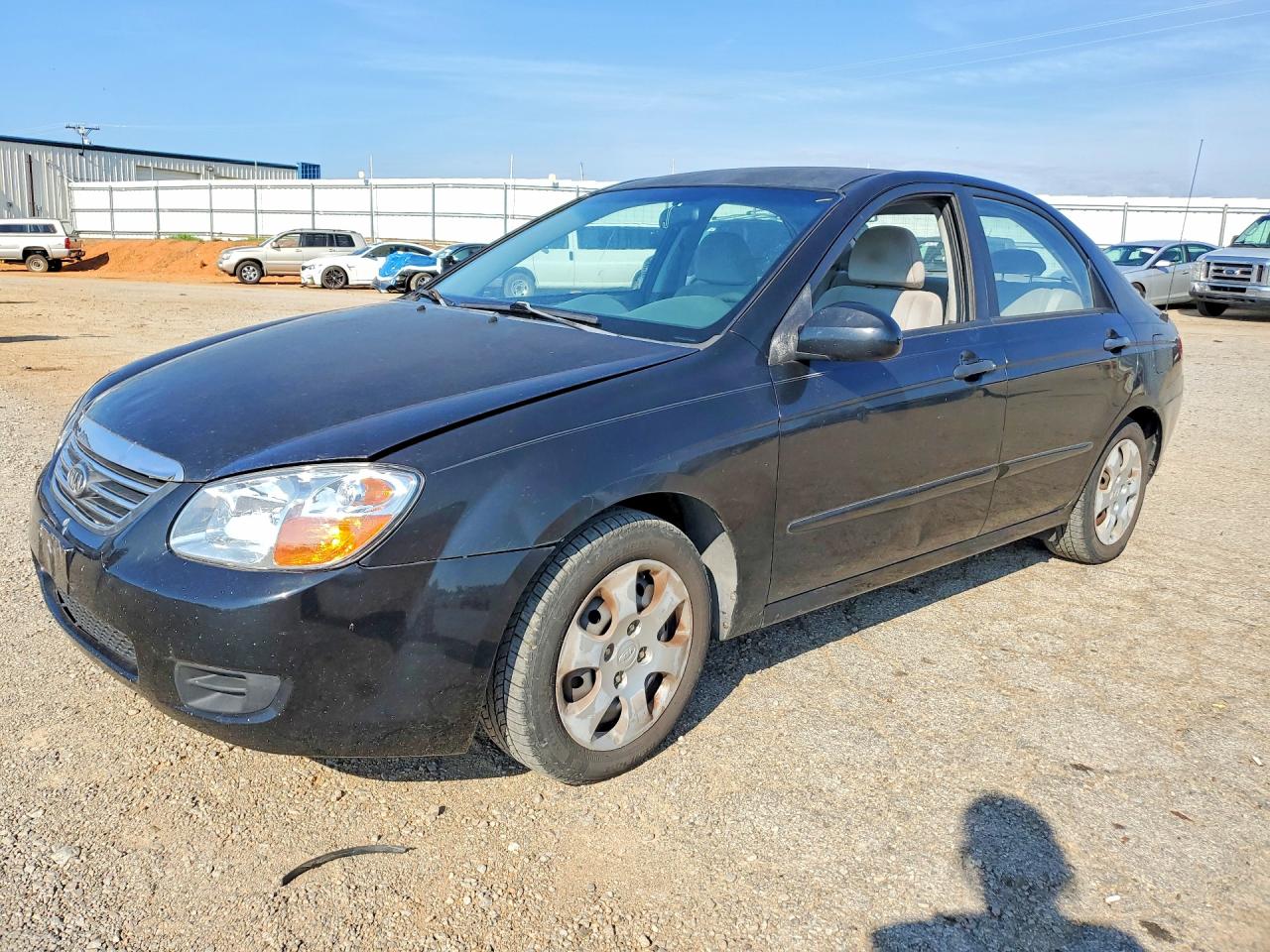 2009 Kia Spectra Lx Черный vin: KNAFE221995660404