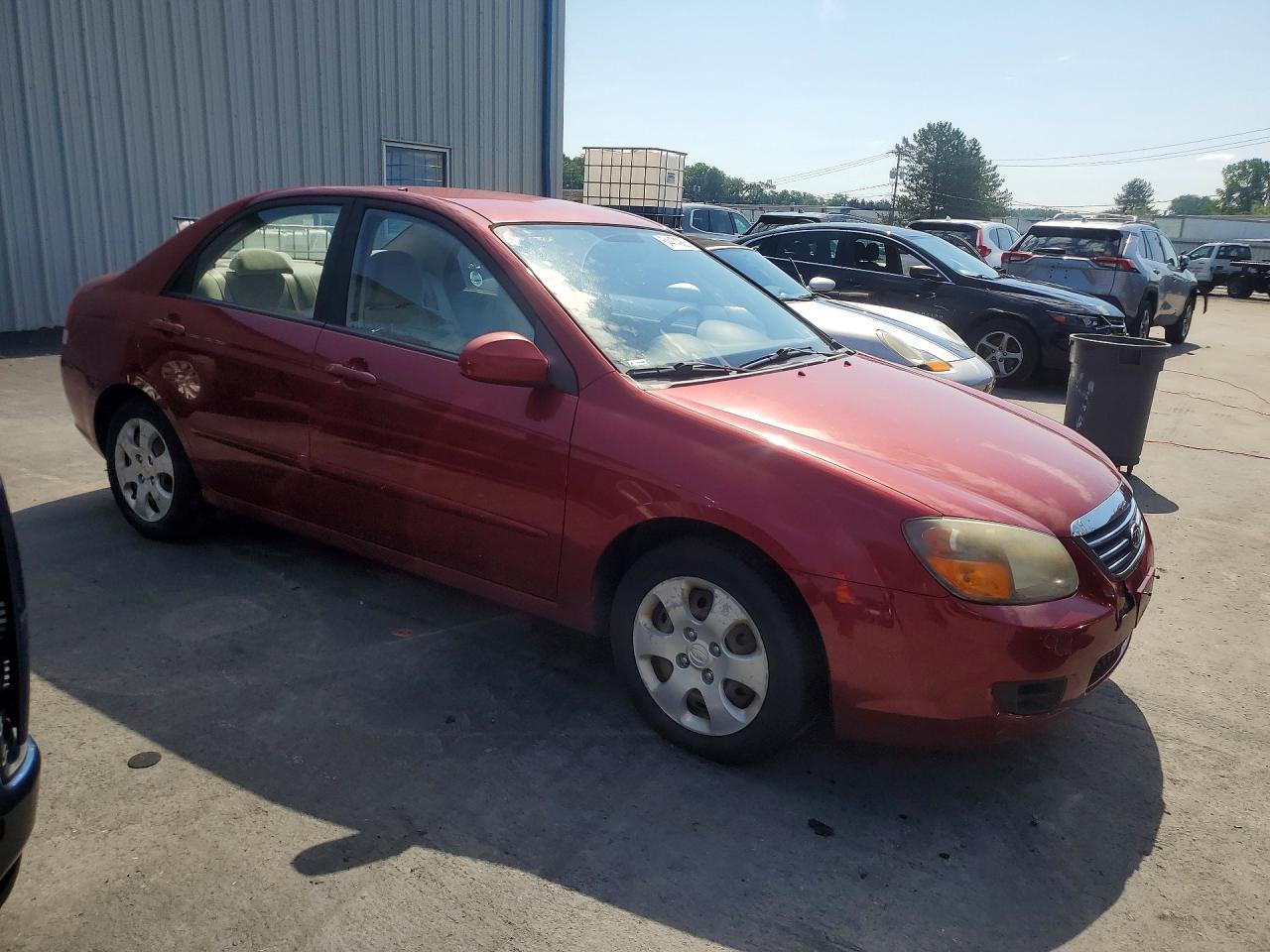 2009 Kia Spectra Lx Red vin: KNAFE222095639501