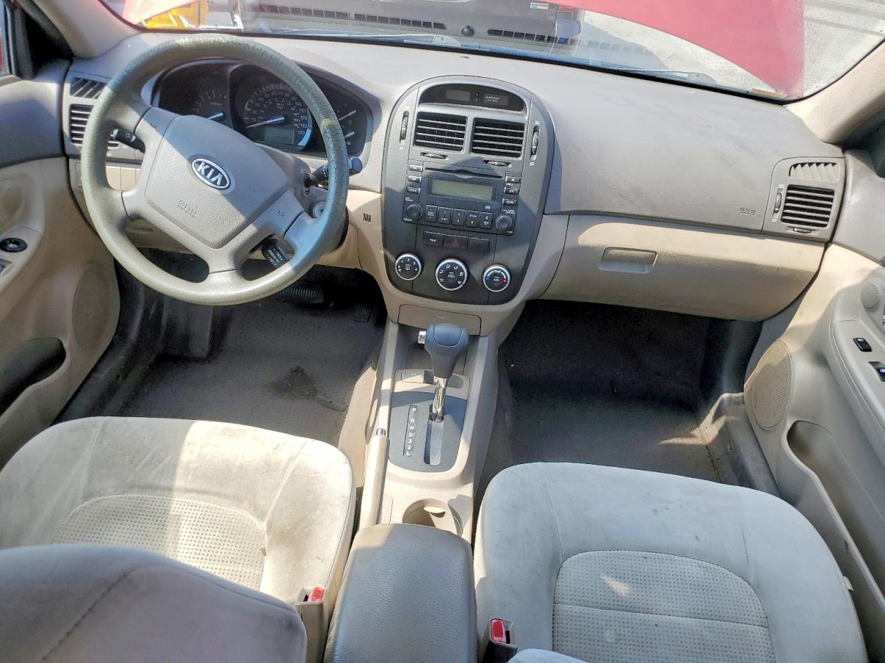2009 Kia Spectra Lx Red vin: KNAFE222095639501