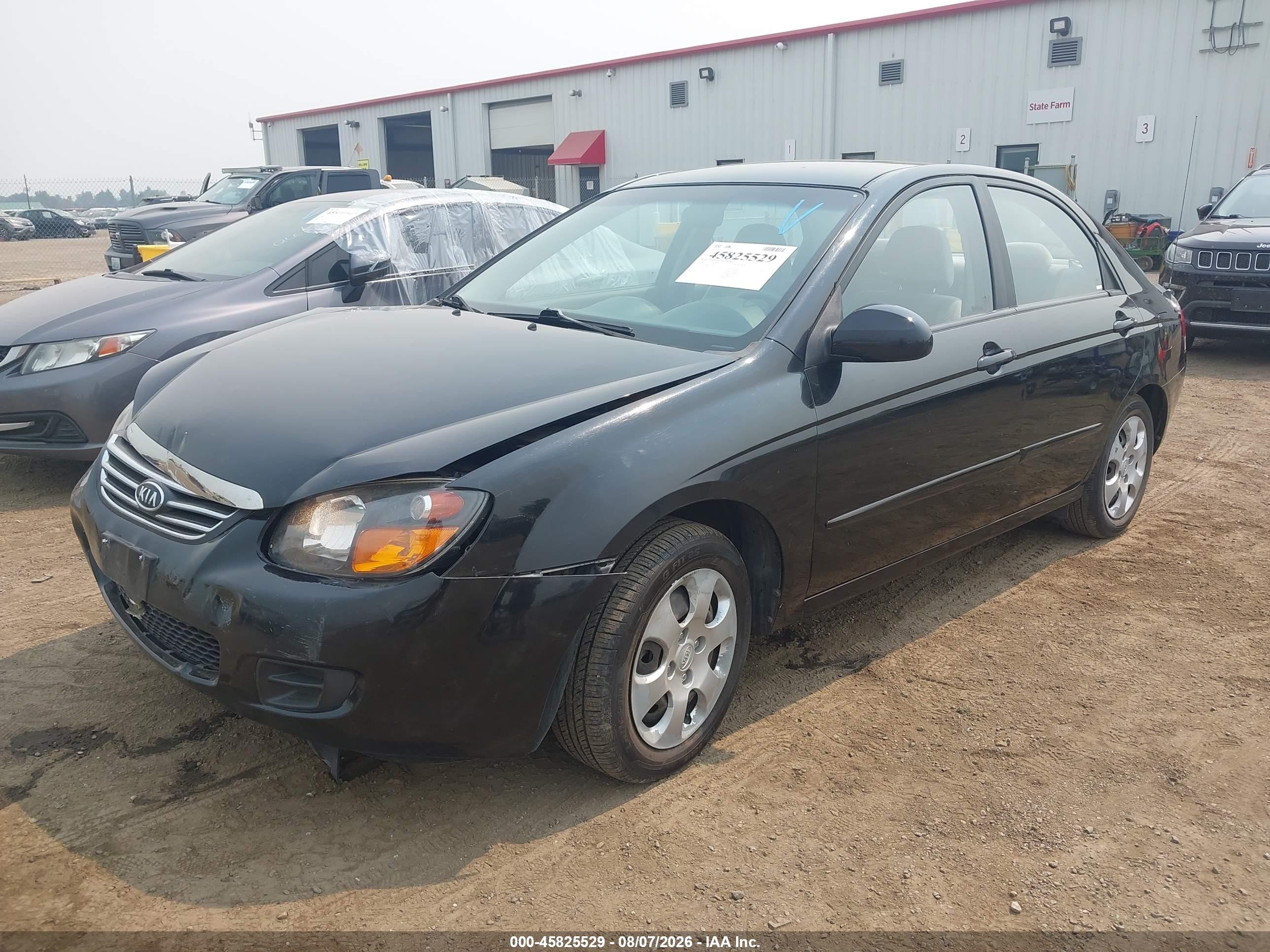 2009 Kia Spectra Ex Black vin: KNAFE222195667971