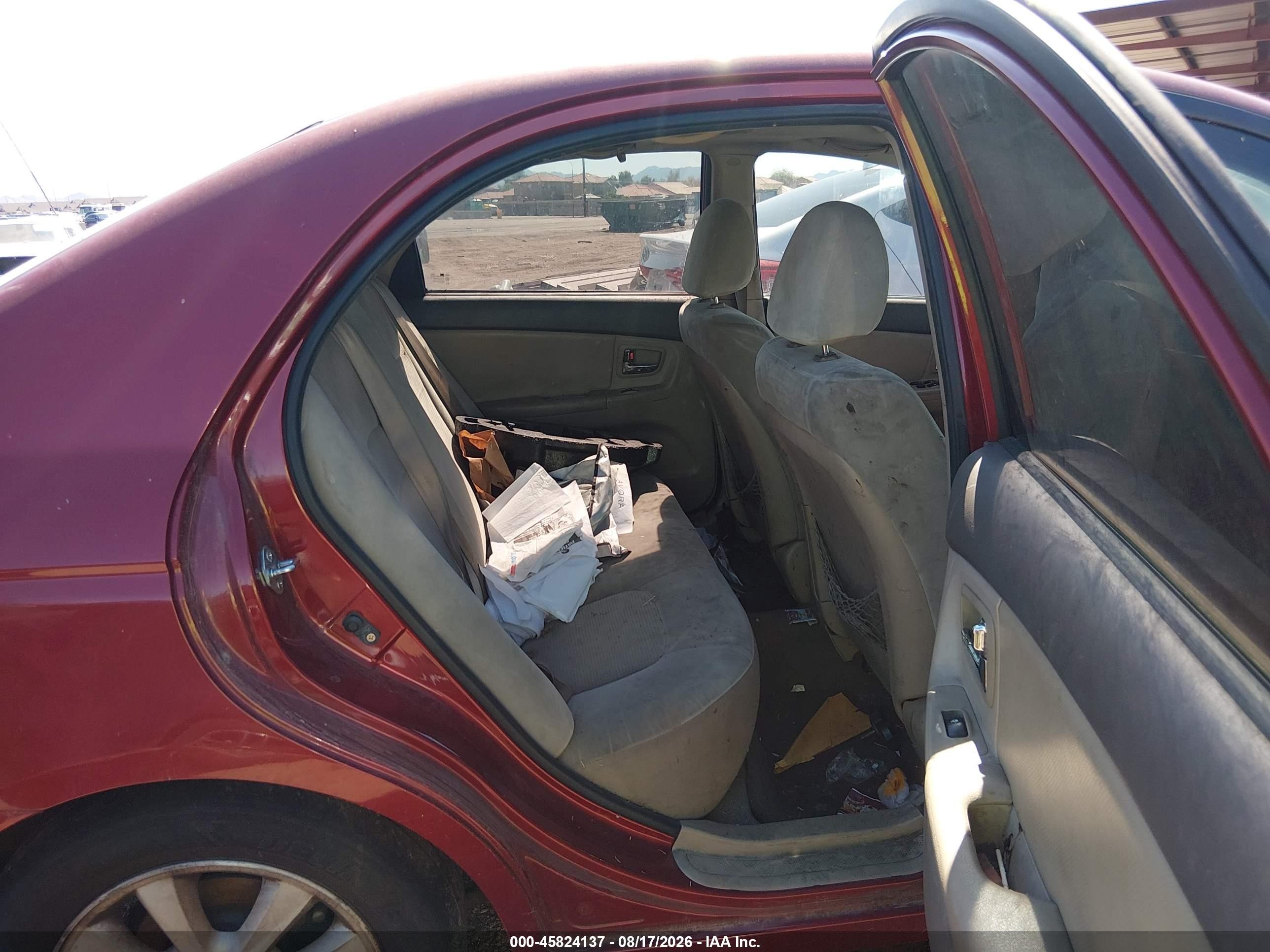 2009 Kia Spectra Ex Burgundy vin: KNAFE222295594724
