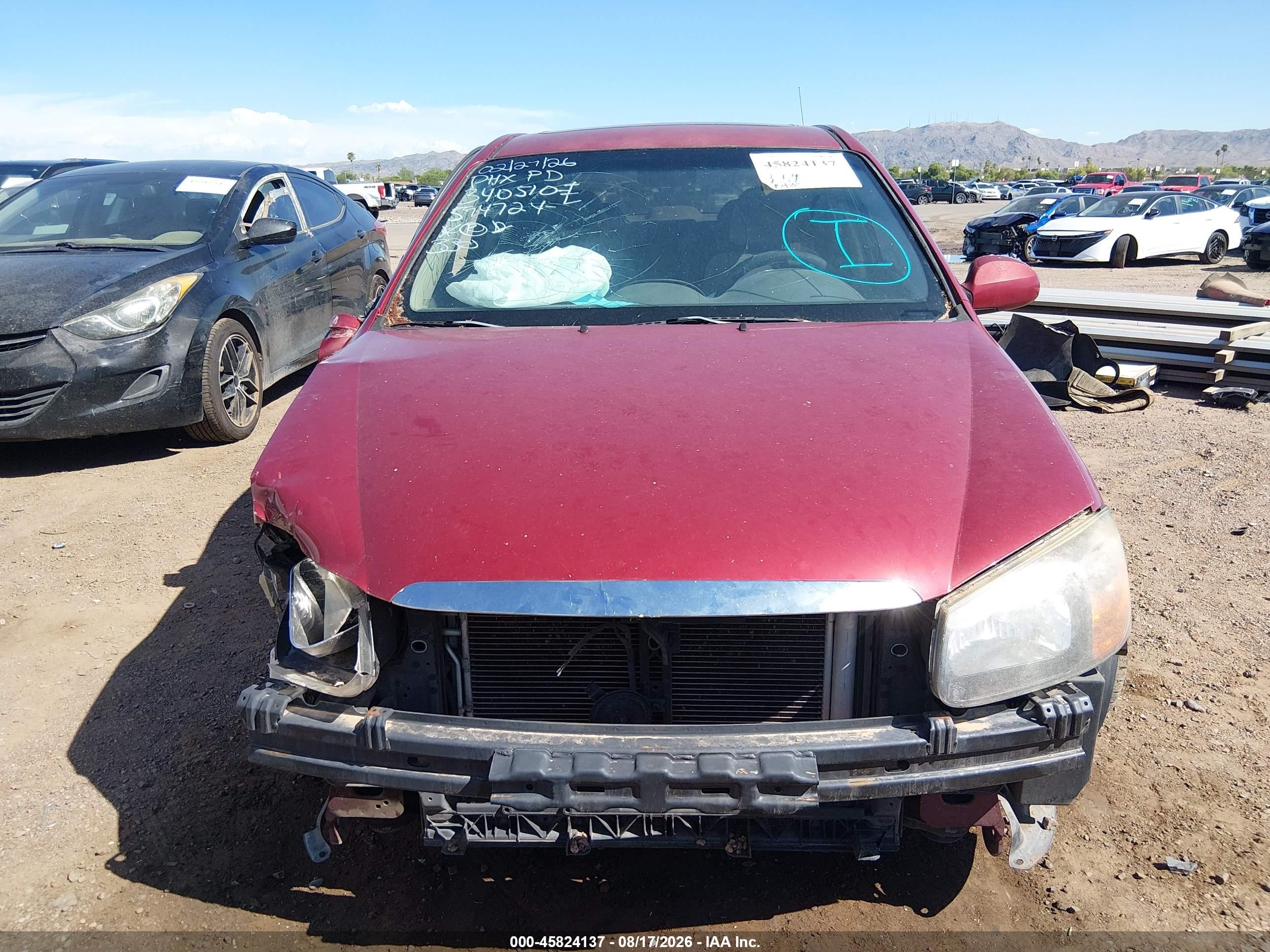 2009 Kia Spectra Ex Burgundy vin: KNAFE222295594724