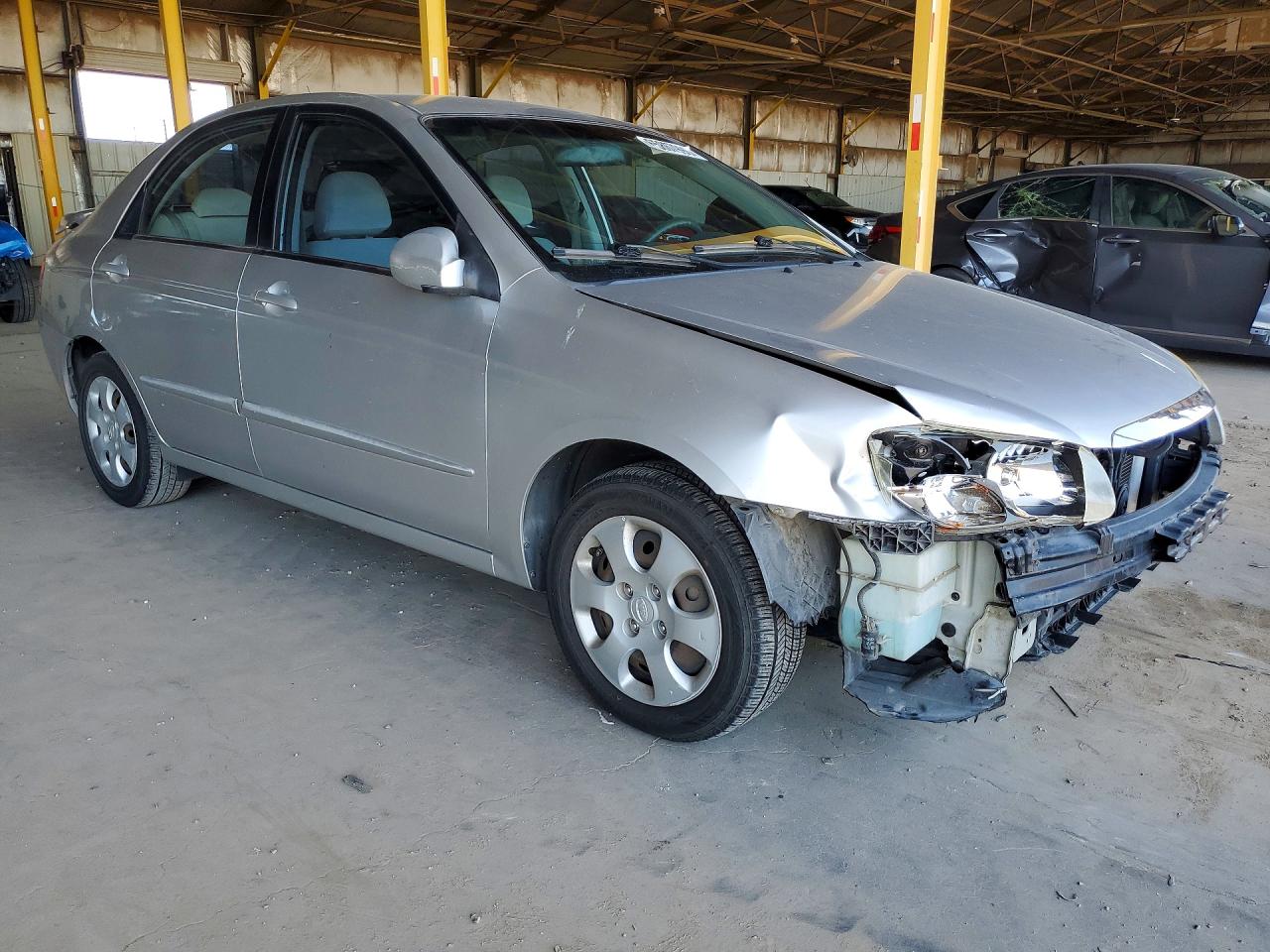 2009 Kia Spectra Lx Silver vin: KNAFE222395590276