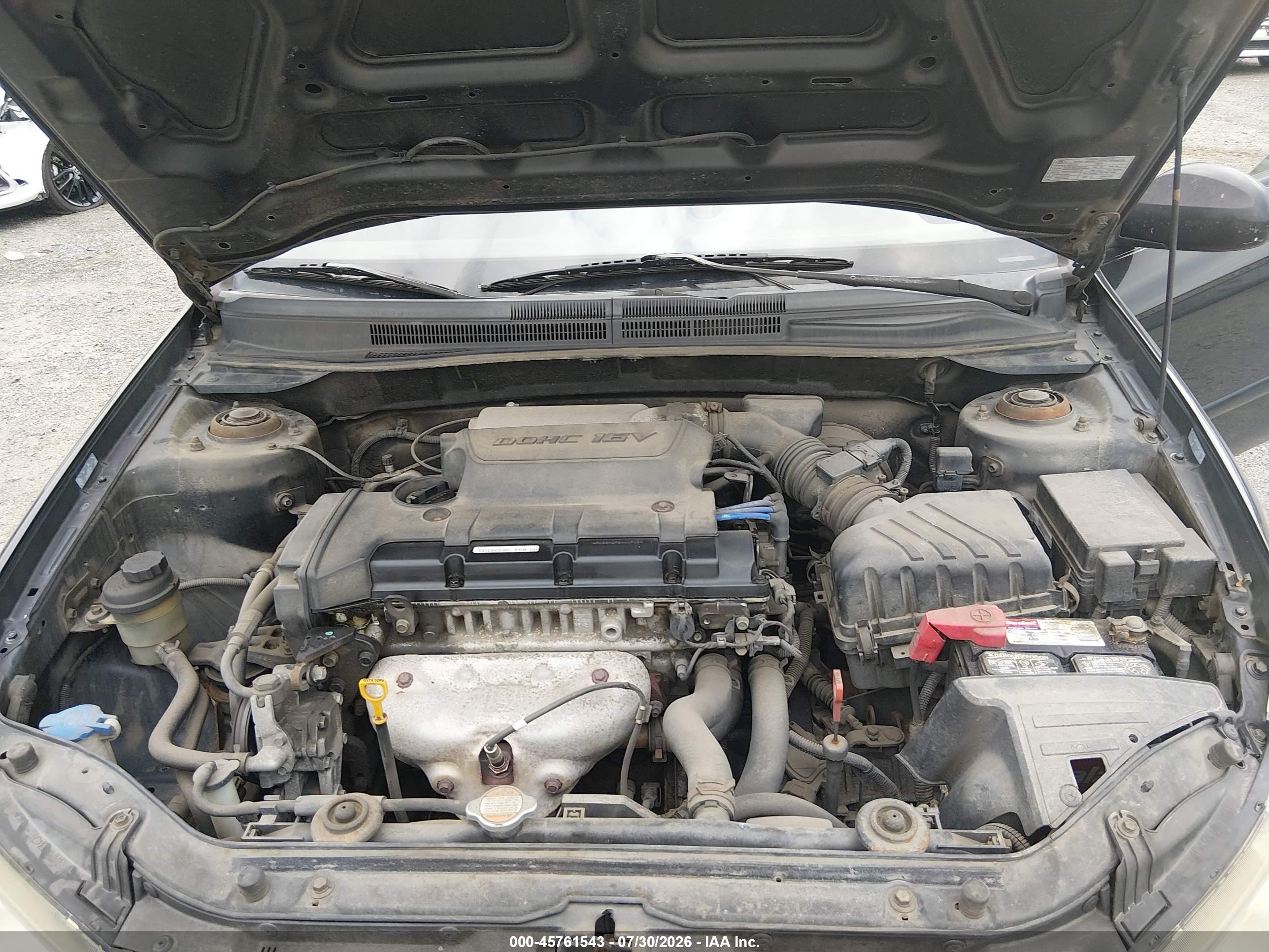 2009 Kia Spectra Lx Черный vin: KNAFE222495601186