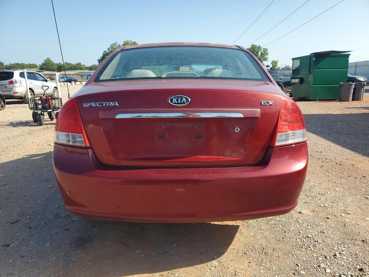 2009 Kia Spectra Lx Бордовый vin: KNAFE222595614853