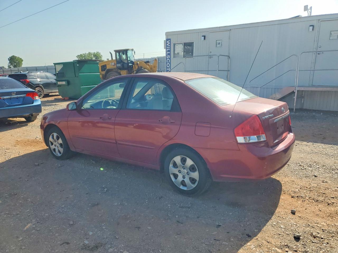 2009 Kia Spectra Lx Бордовый vin: KNAFE222595614853