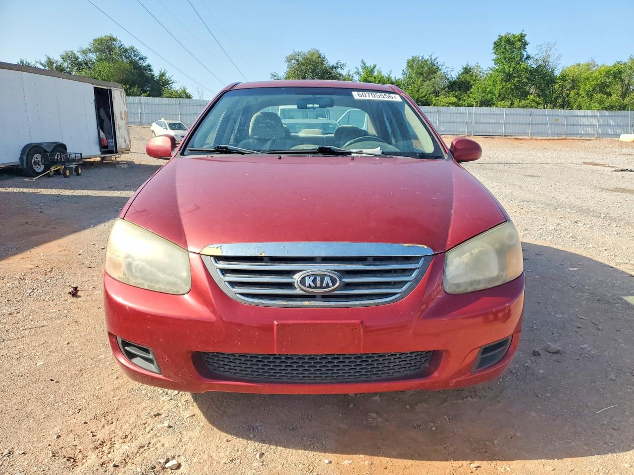 2009 Kia Spectra Lx Бордовый vin: KNAFE222595614853