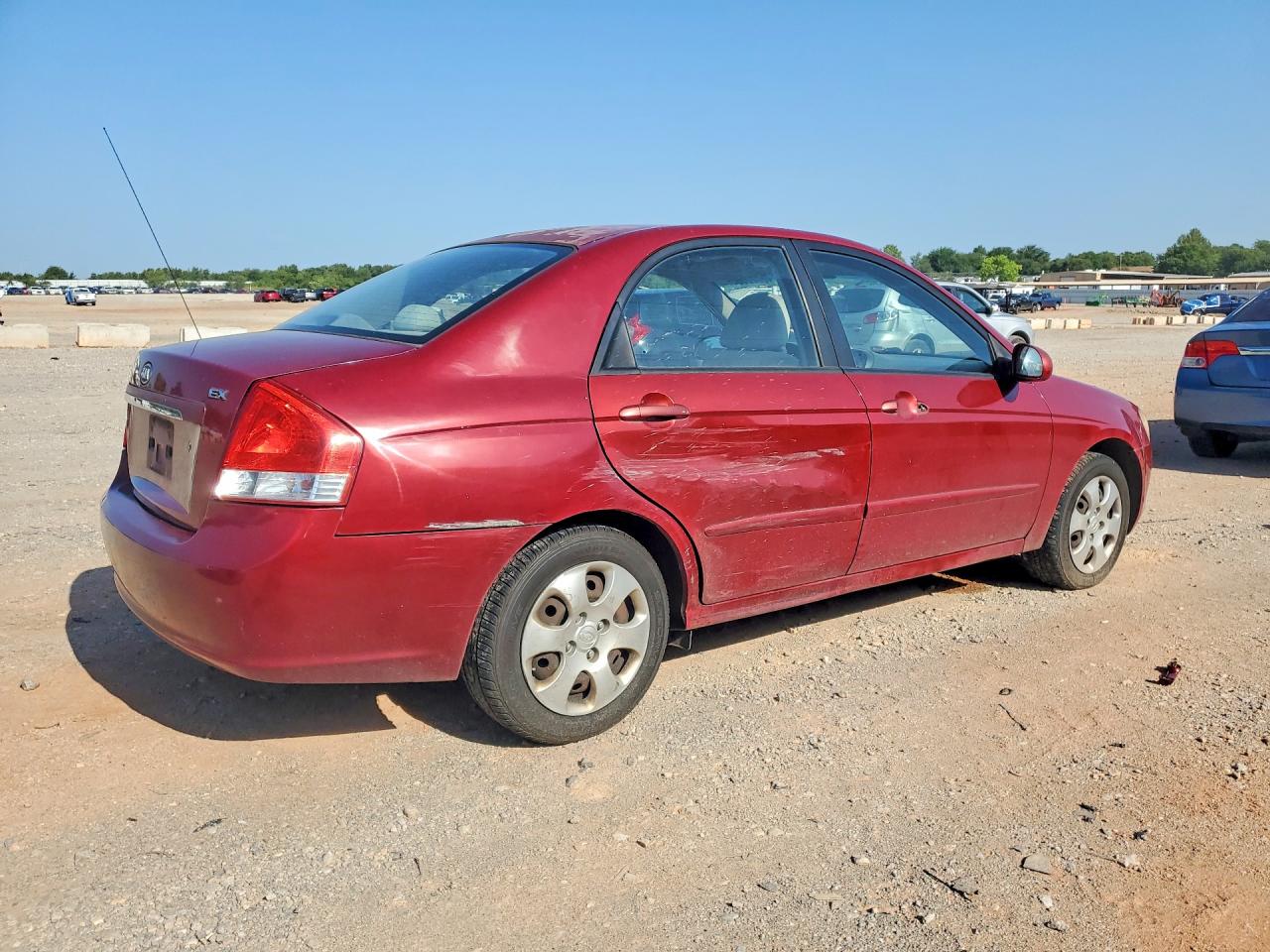 2009 Kia Spectra Lx Бордовый vin: KNAFE222595614853