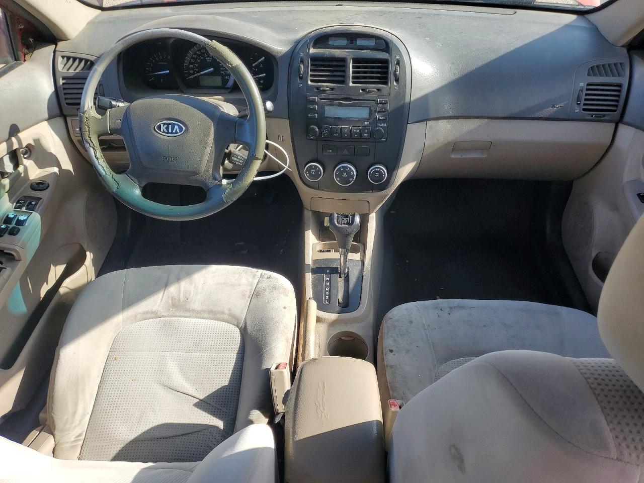2009 Kia Spectra Lx Бордовый vin: KNAFE222595614853