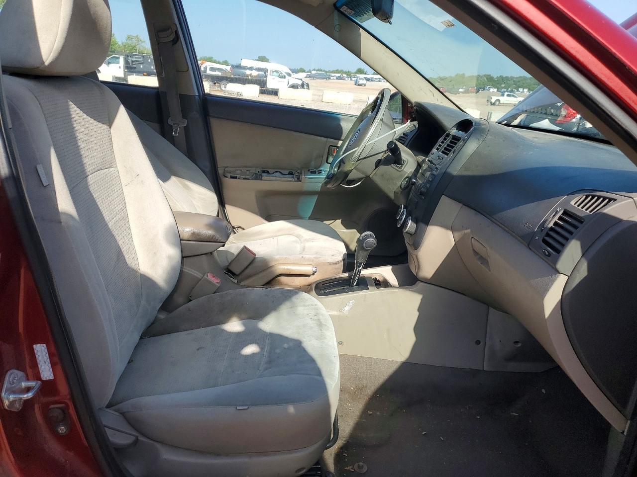 2009 Kia Spectra Lx Бордовый vin: KNAFE222595614853