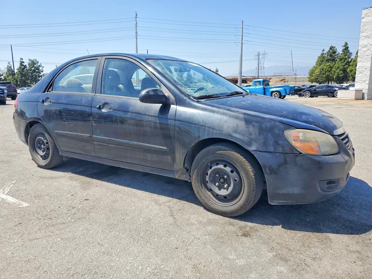 2009 Kia Spectra Ex Automatic Черный vin: KNAFE222595664880