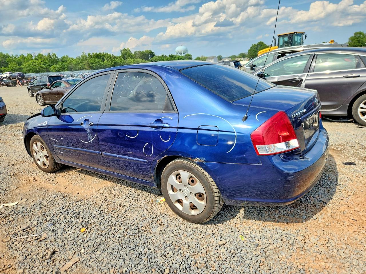 2009 Kia Spectra Lx Синий vin: KNAFE222695637817