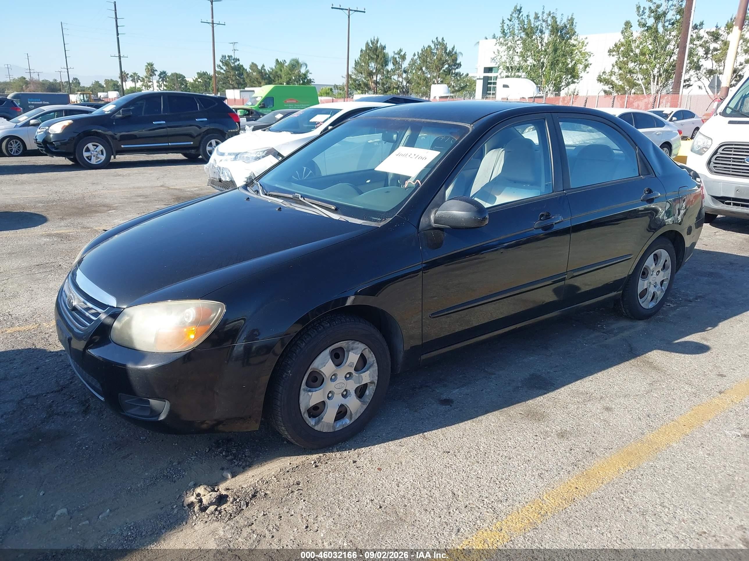 2009 Kia Spectra Ex Черный vin: KNAFE222795642539
